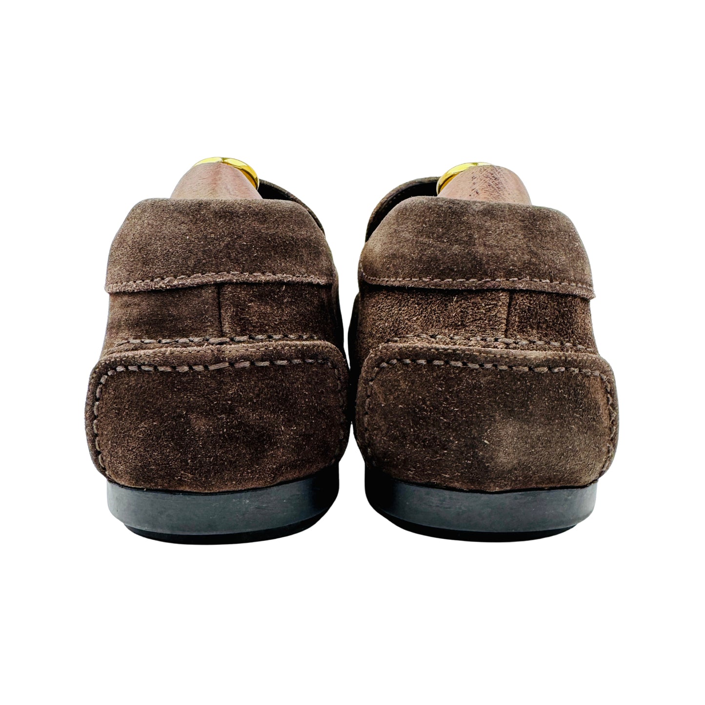 Prada Men's Dark Brown Suede Loafers (Size 42.5/43)