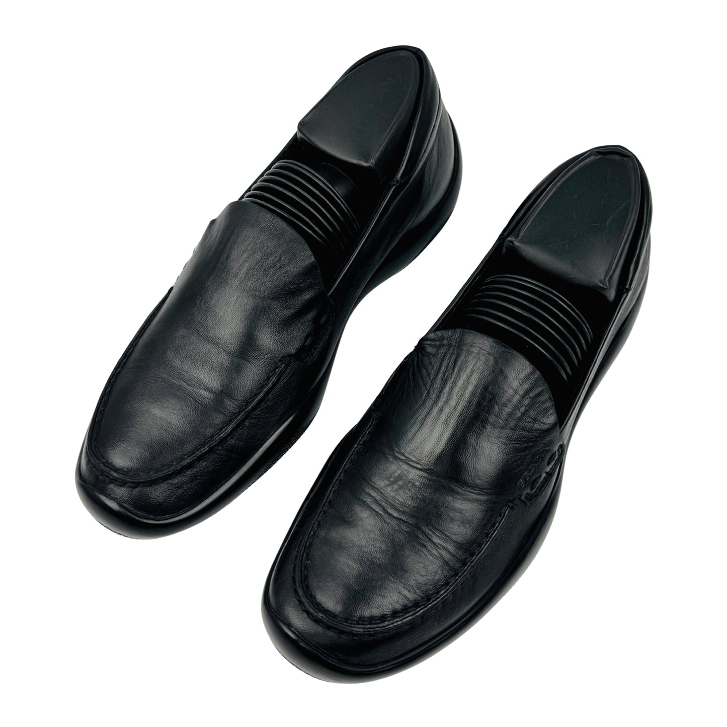 Prada Black Leather Loafers (Size 36/36.5) - 3818