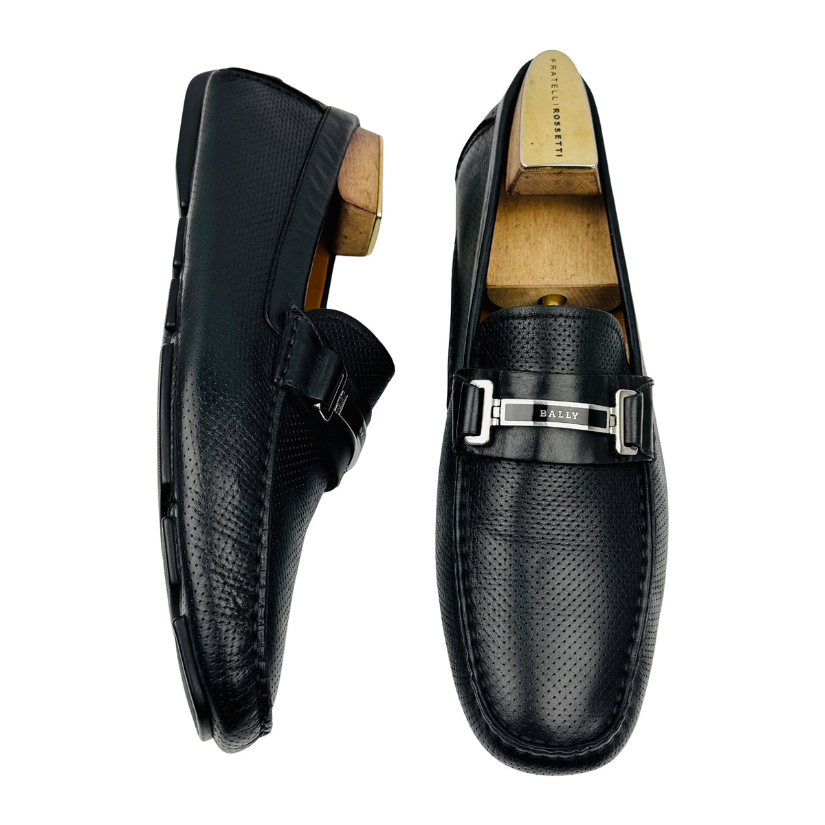 Bally Drulio Perforated Leather Loafers (Size 46) - 6211255