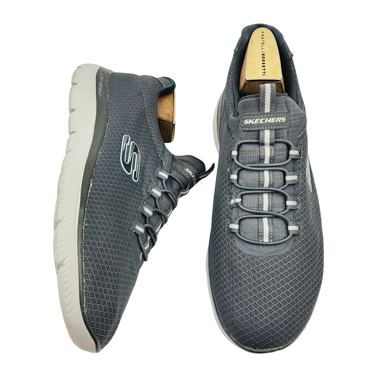 Skechers Summits 'Charcoal Grey' Shoes (Size 43) - 52811W-CHAR