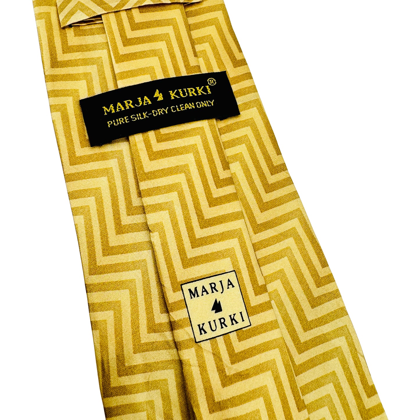 Marja Kurki Mustard 'Zigzag Pattern' Tie (Size Regular)