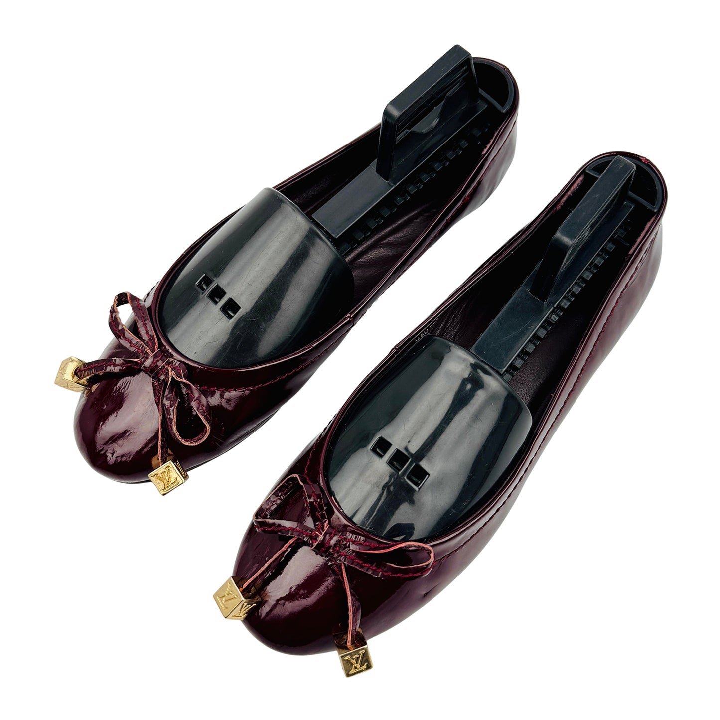 Louis Vuitton Debbie Burgundy Ballet Flats (Size 35)
