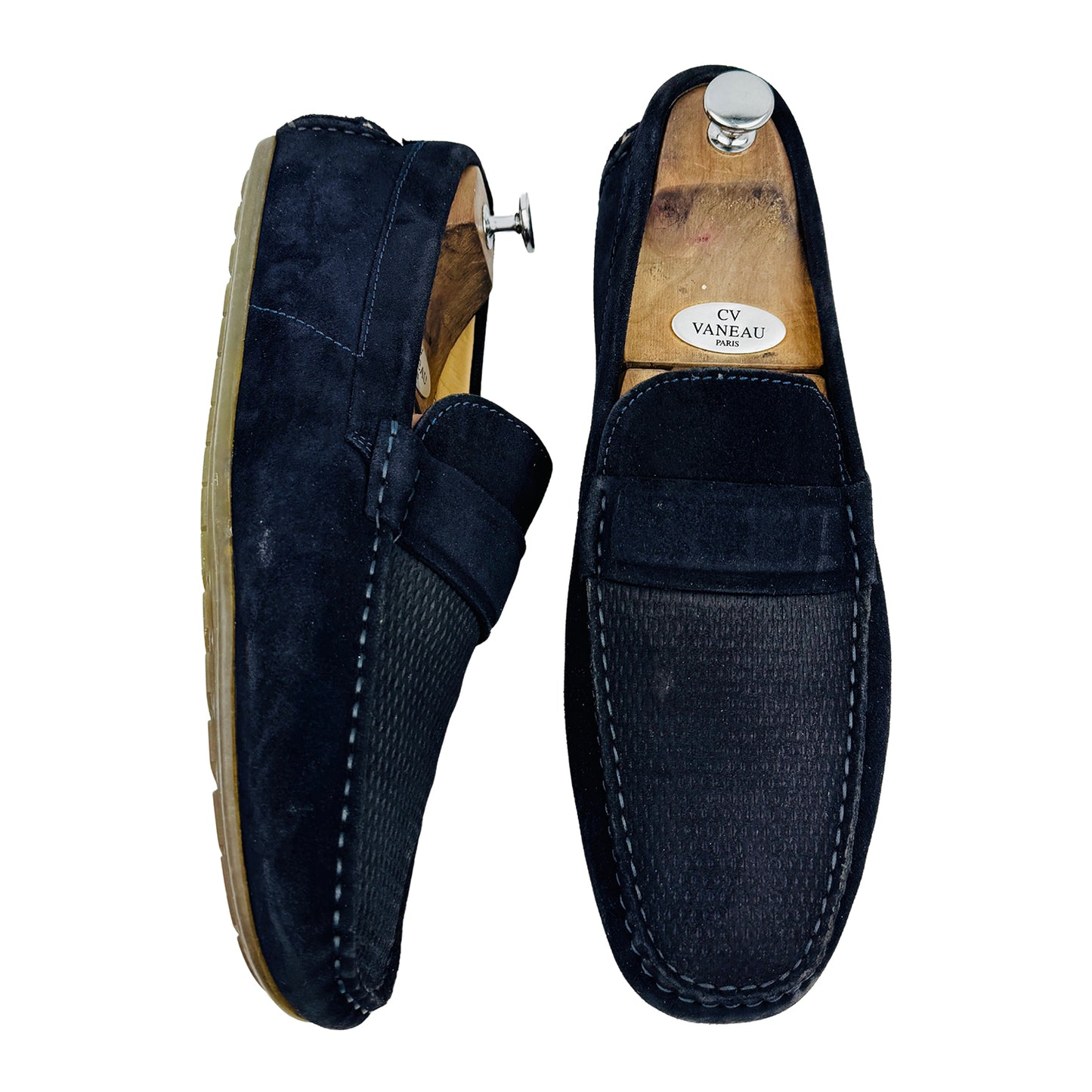 Hugo Boss Men's Noel Navy Loafers (Size 45)
