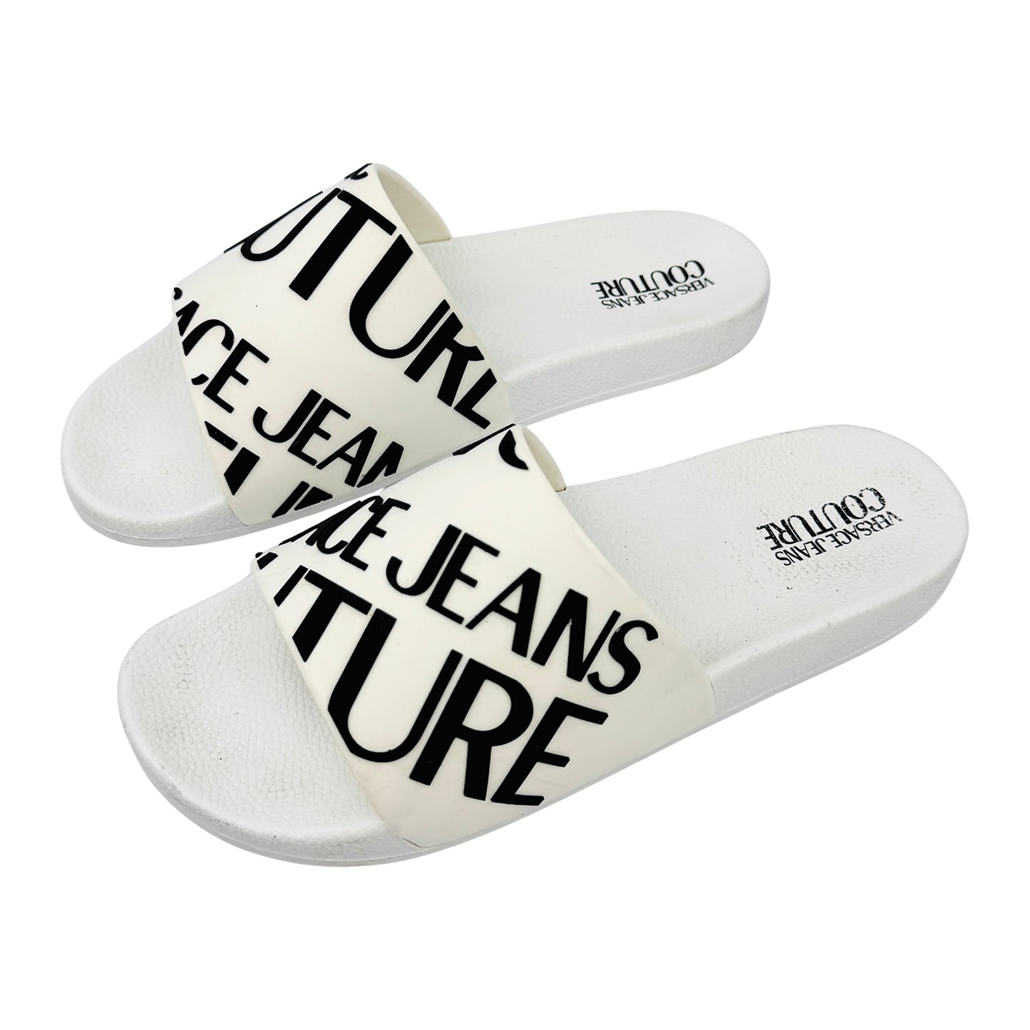 Versace Logo Slides (Size 43/43.5) - E73YA3SQ1‑E71352_E003