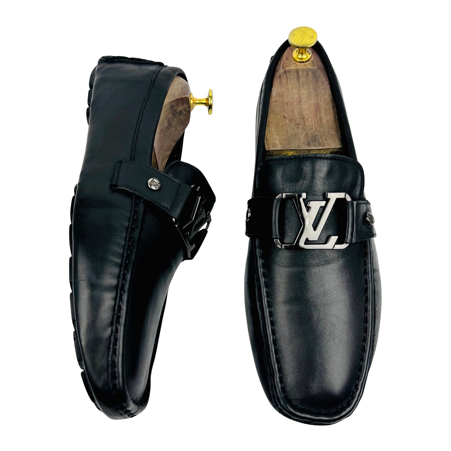 Louis Vuitton Monte Carlo Black Leather Loafers (Size 42.5)