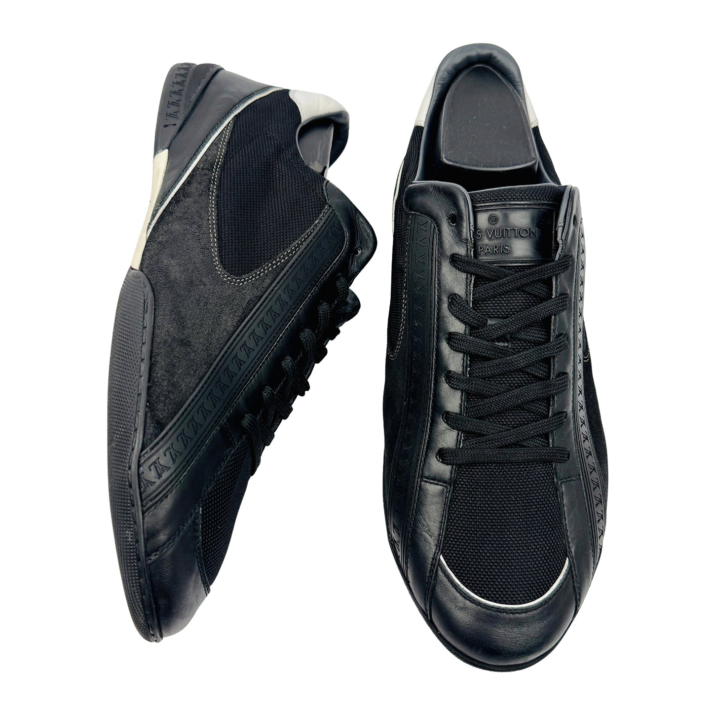Louis Vuitton Men's Low-Top Black Sneakers (Size 41/41.5)