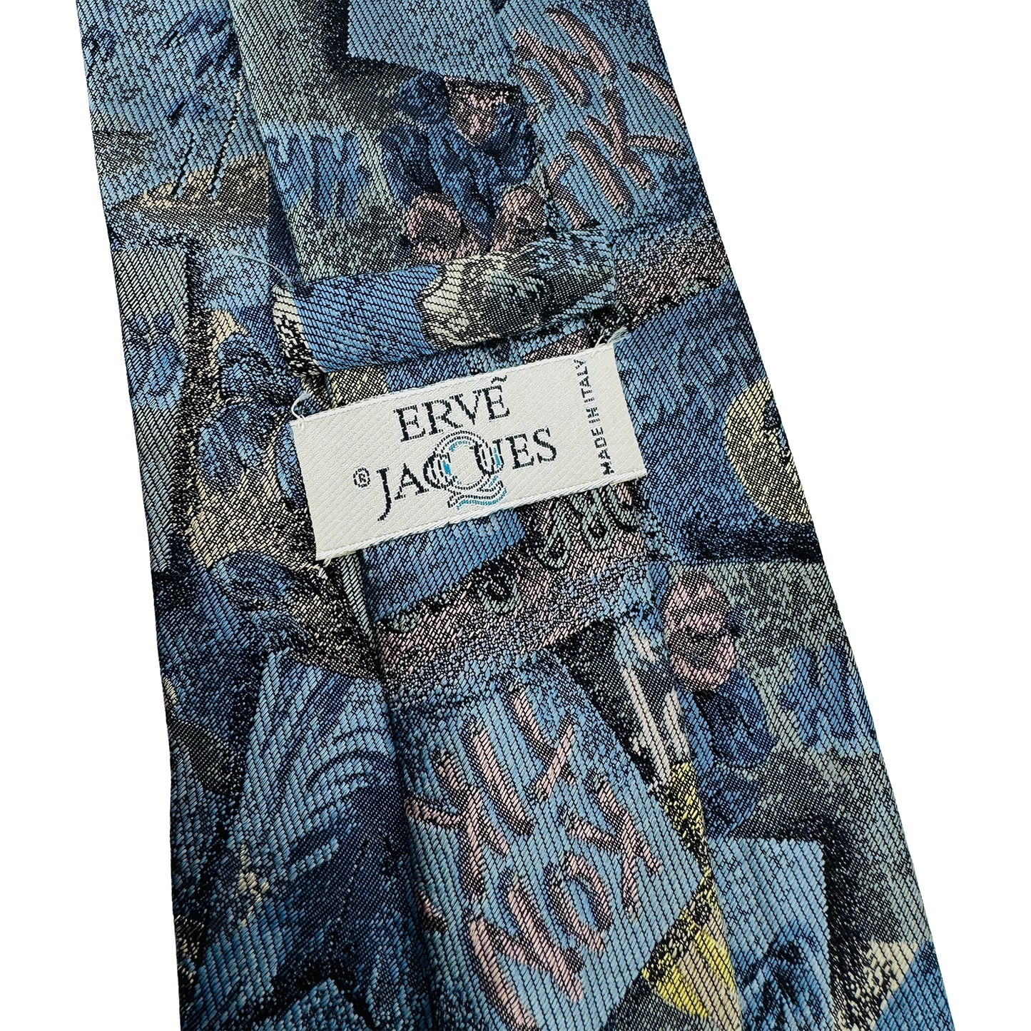 Ervé Jacques Blue 'Novelty Print' Tie (Size Regular)