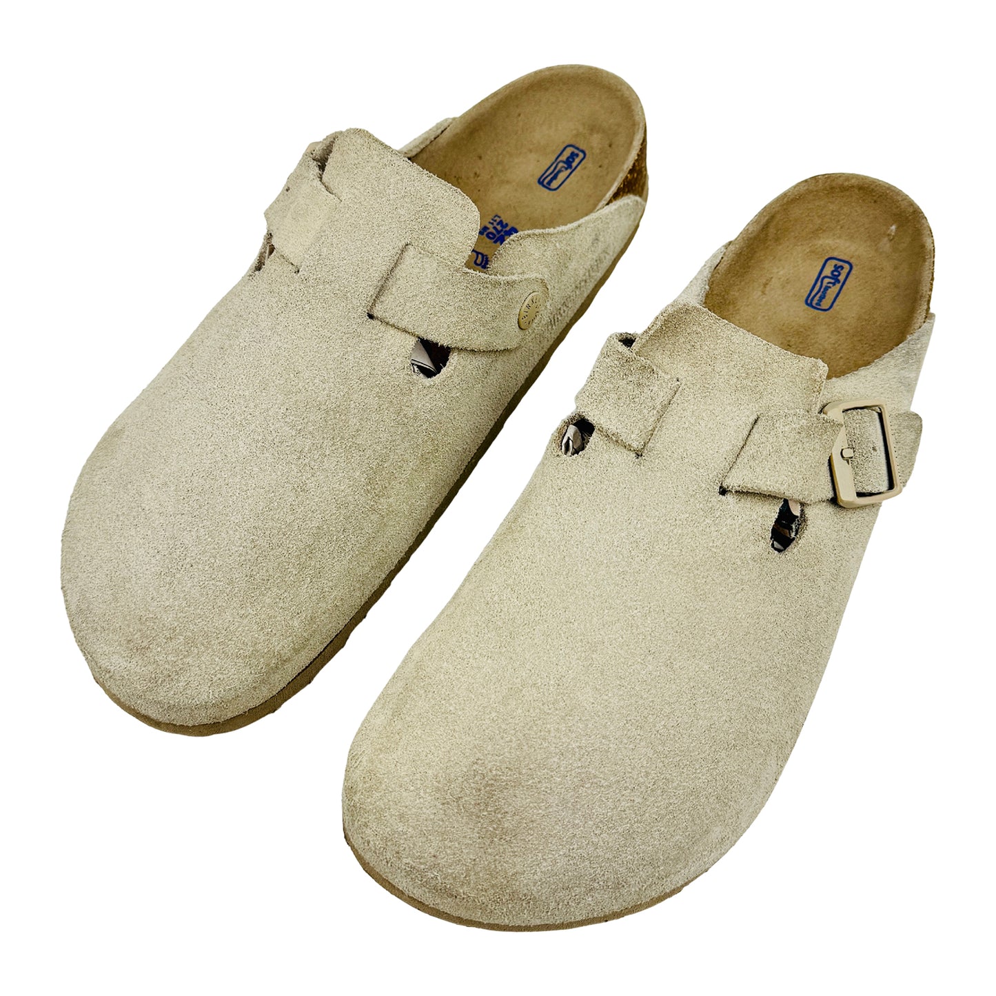 Birkenstock Boston Beige Suede Clogs (Size 42/42.5) - 0560771