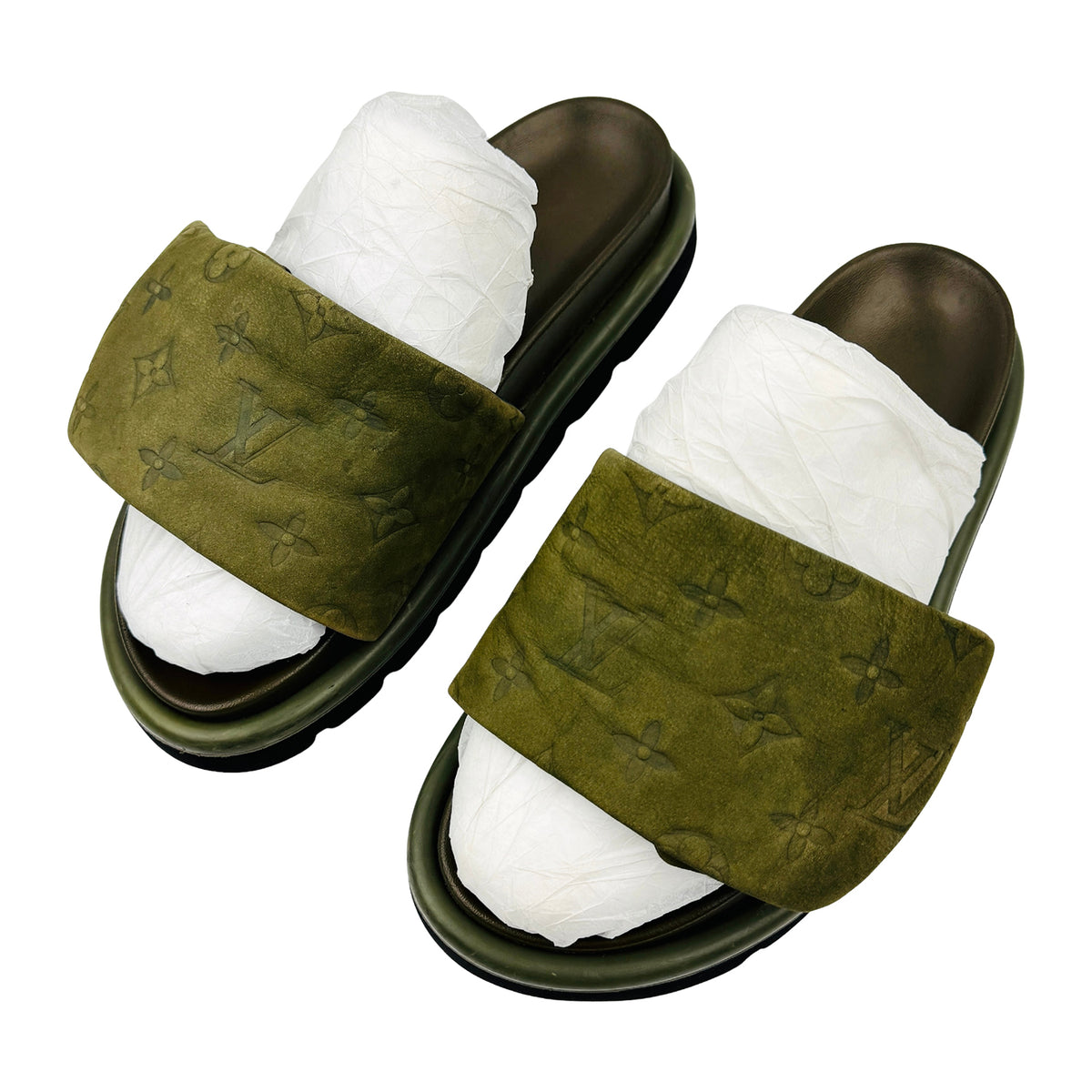 Louis Vuitton Pool Pillow Flat Comfort Mules (Size 38)