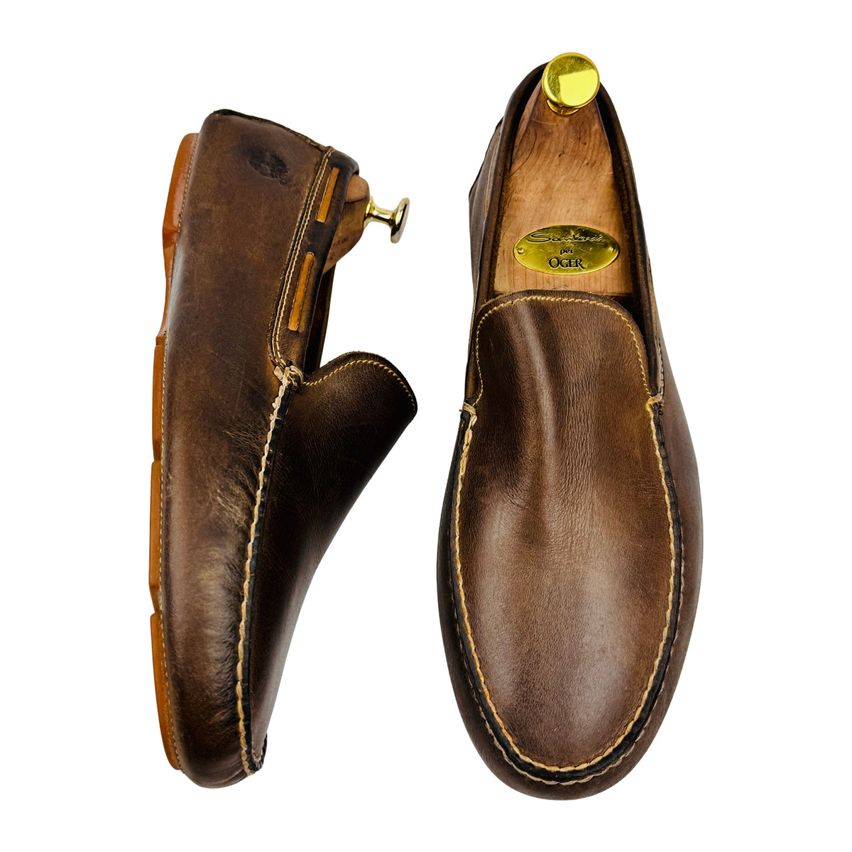 Timberland Men's Dark Brown Driving Loafers (Size 43)