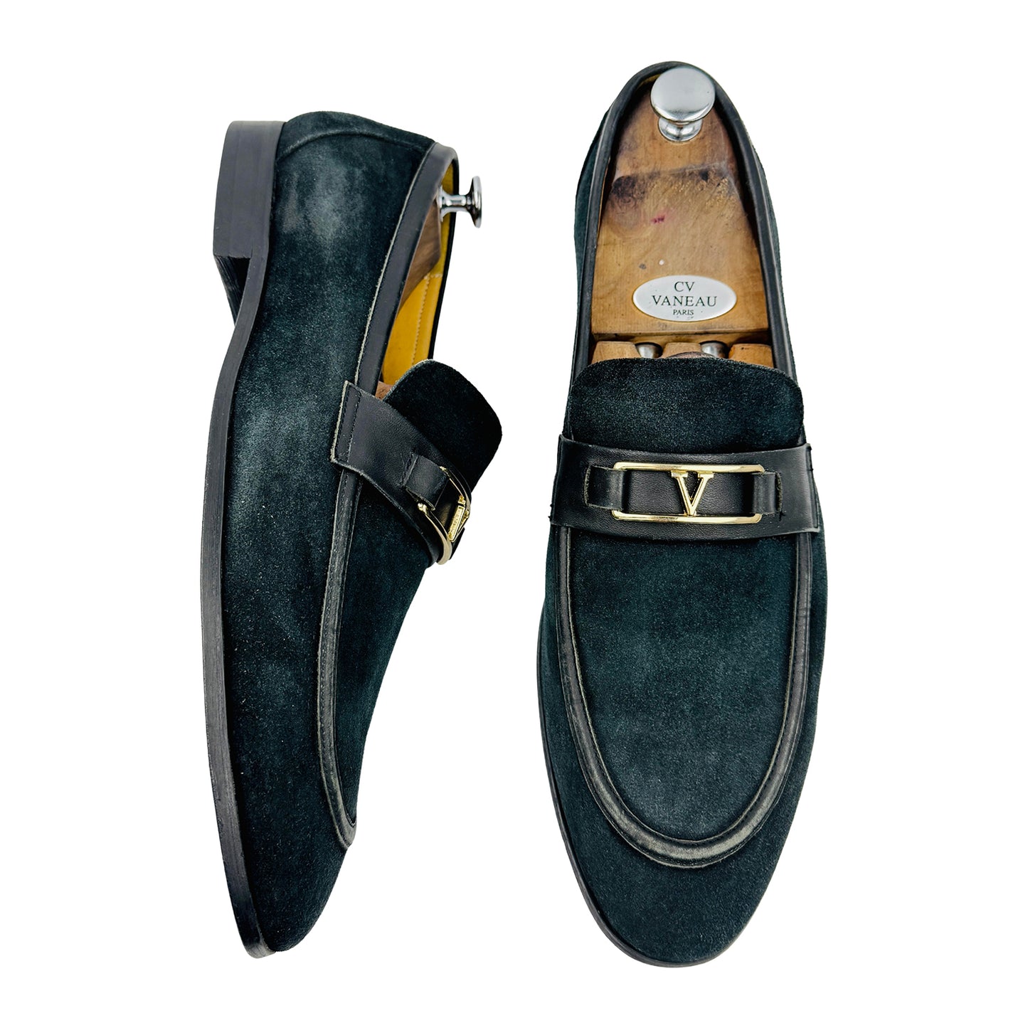 Valentino Men's Navy Italian Loafers (Size 46)