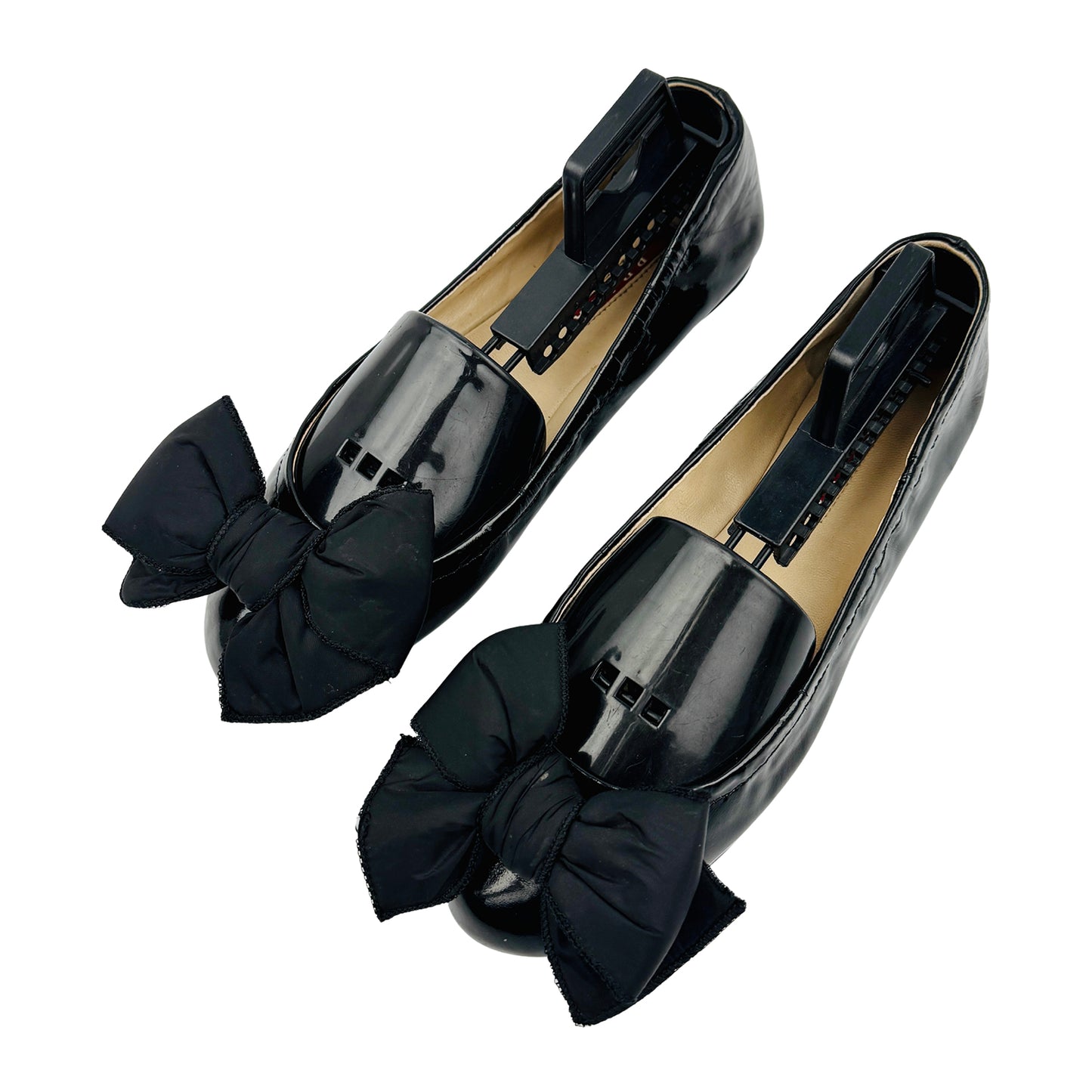 Prada Black Patent Leather Flats (Size 36.5) - 3F5455