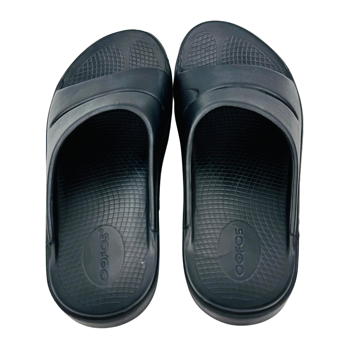 Oofos OOahh Black Slides (Size 39) - 1100BLK