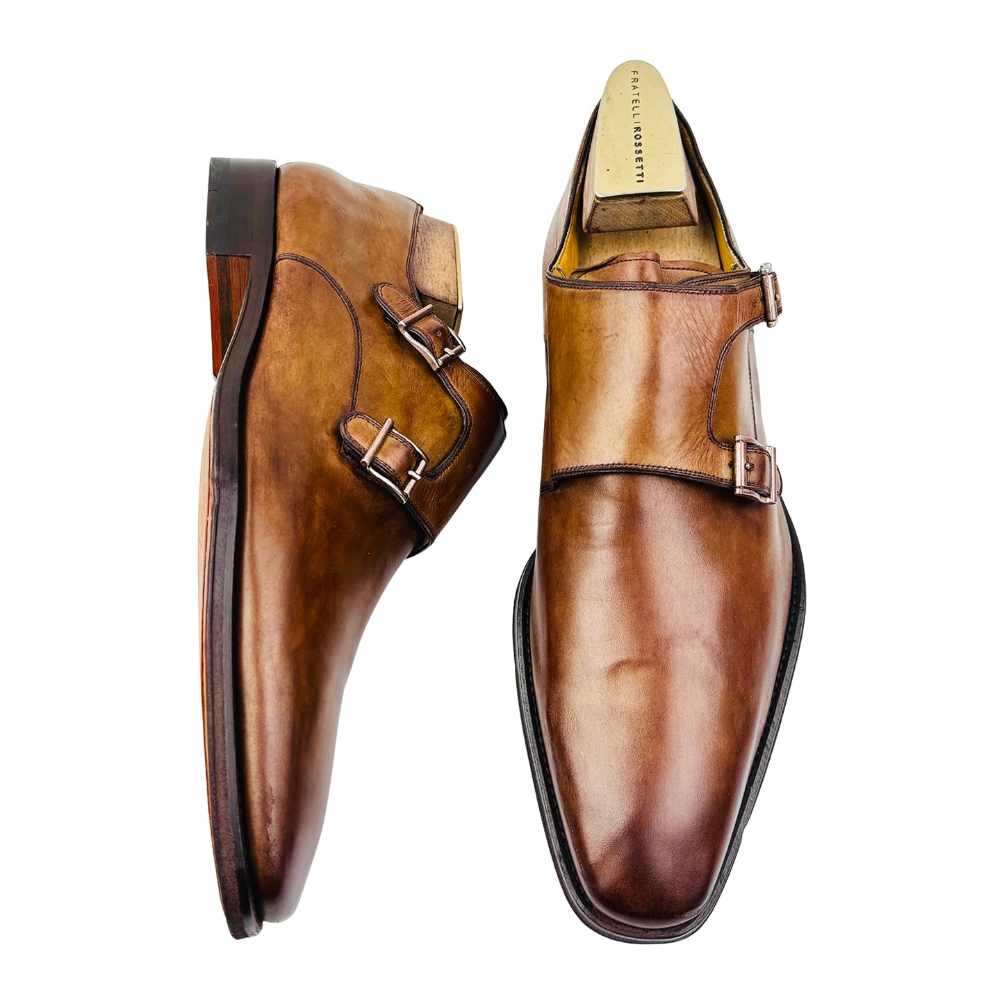 Magnanni Men's Double Monk Strap Shoes (Size 44)