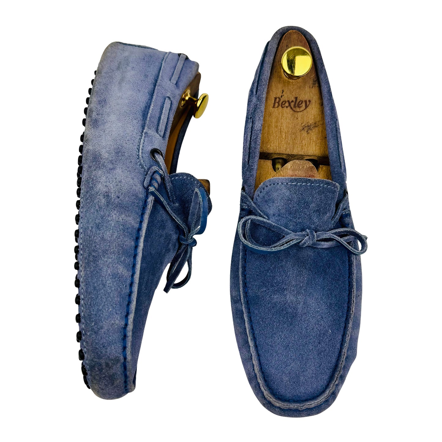 Tod's Men's Blue Gommino Suede Driving Loafer (Size 42.5)
