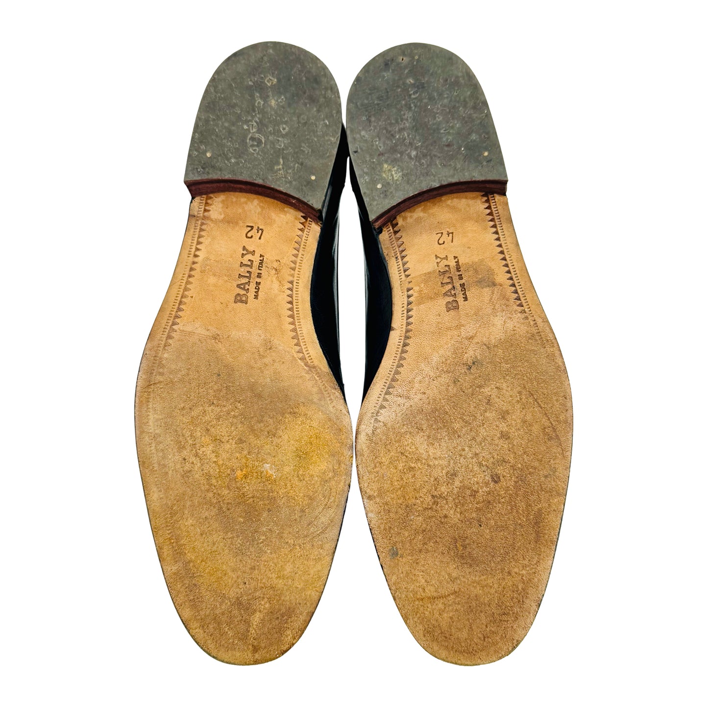 Bally Men's Navy Calf Leather Boat Shoes (Size 42.5)