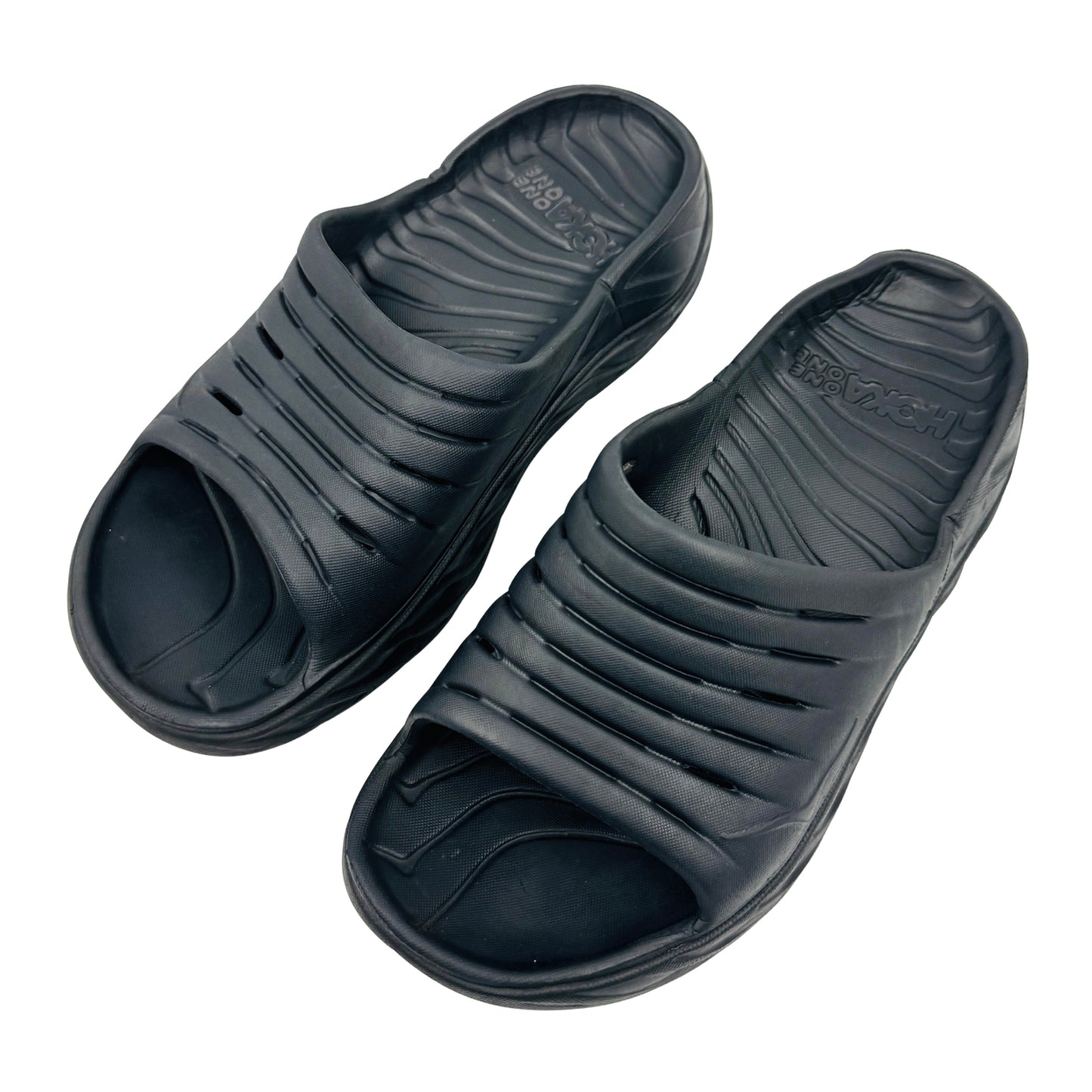 Hoka Ora Recovery Black Slides (Size 40)