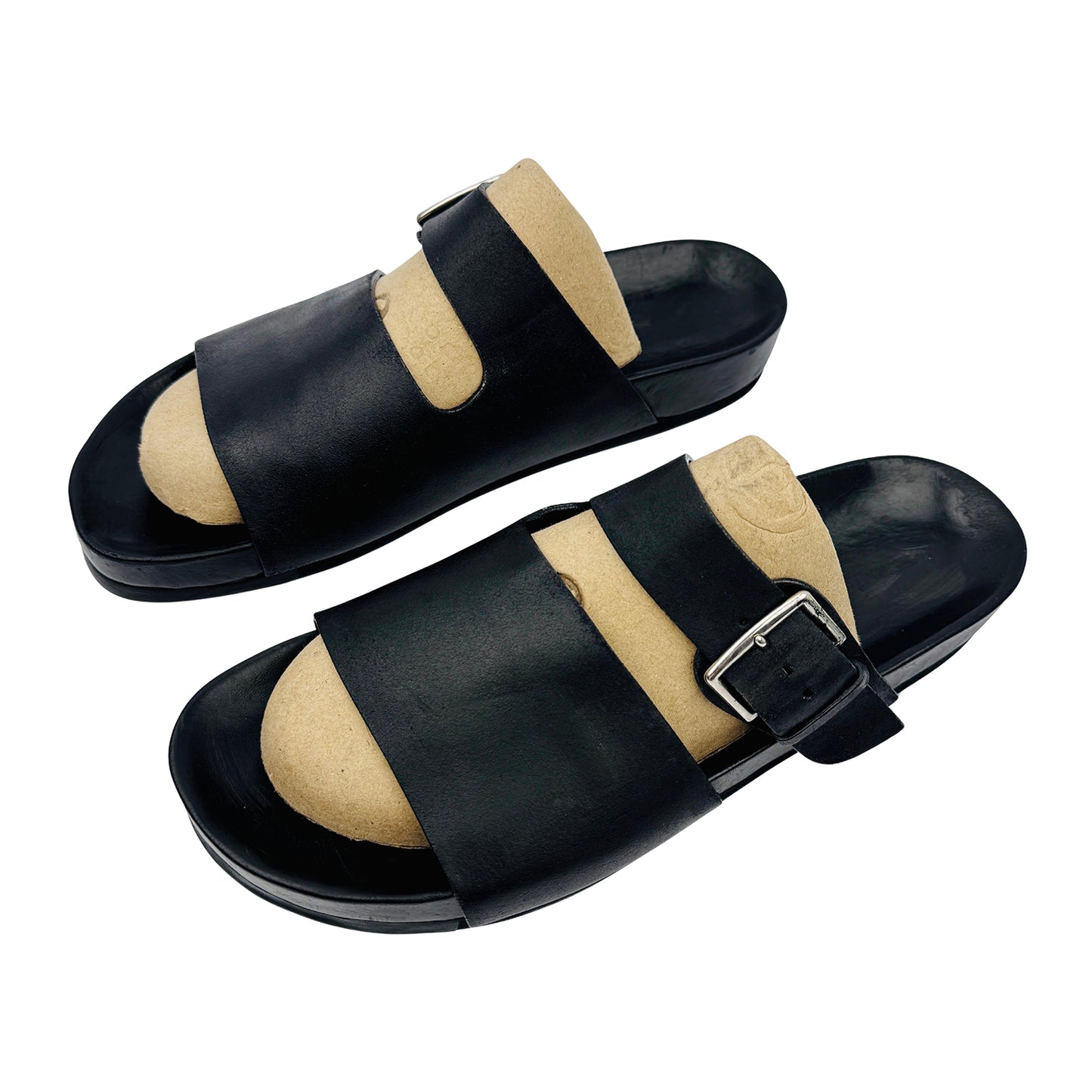 Hermes Men's Casual Leather Slides (Size 43/44)