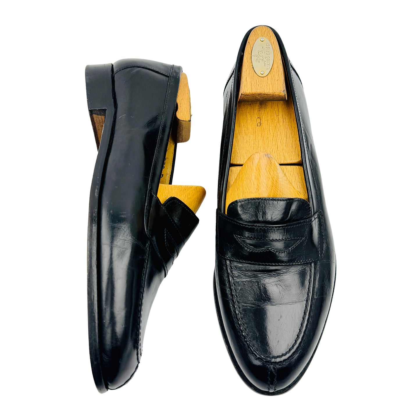 Church’s Men's Black Leather Penny Loafers (Size 42.5)