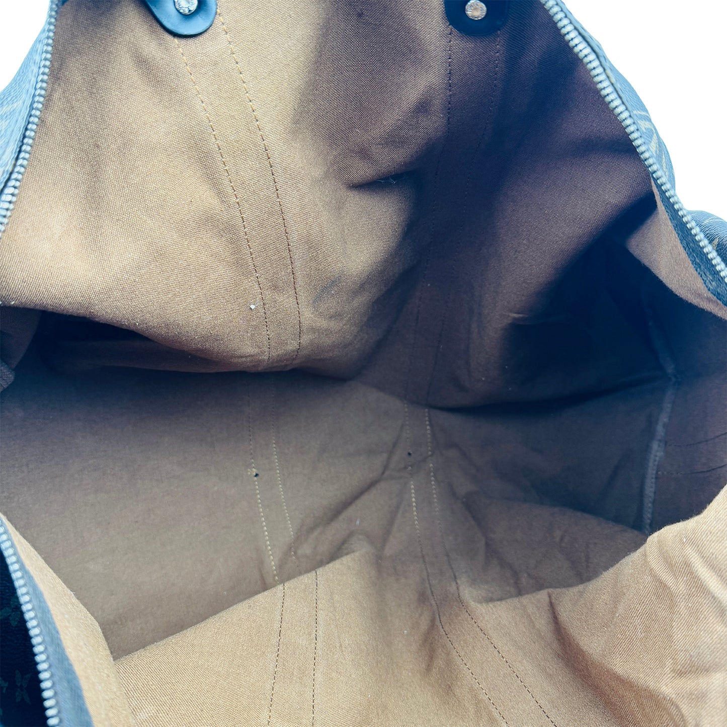 Louis Vuitton Keepall 55 Brown Duffel Bag