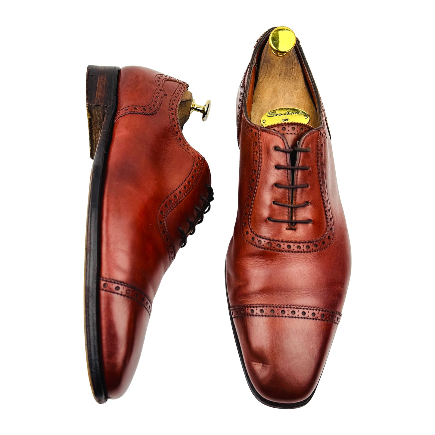 Alfred Sargent Moore 'Reddish Brown' Oxford Shoes (Size 44)