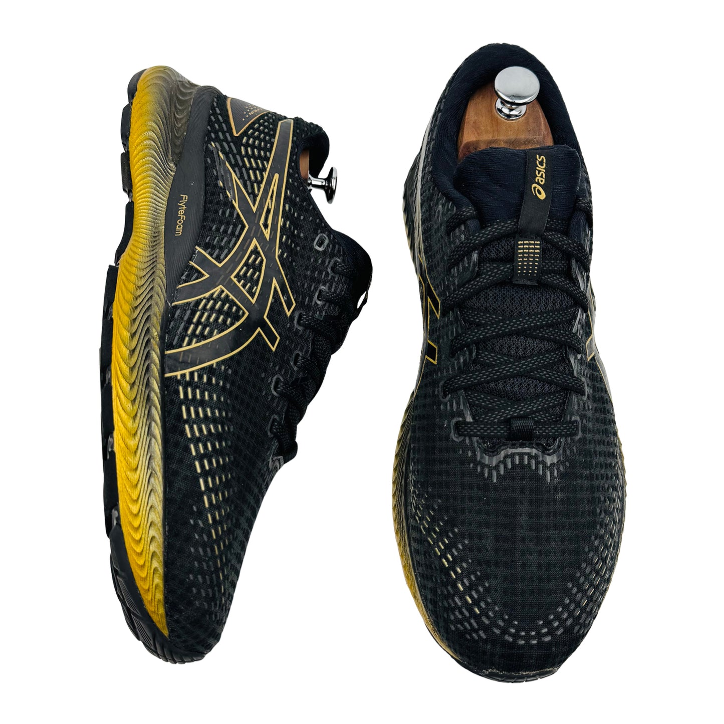 ASICS Gel-Saiun 'Black Pure Gold' Shoes (Size 46) - 1011B400-001