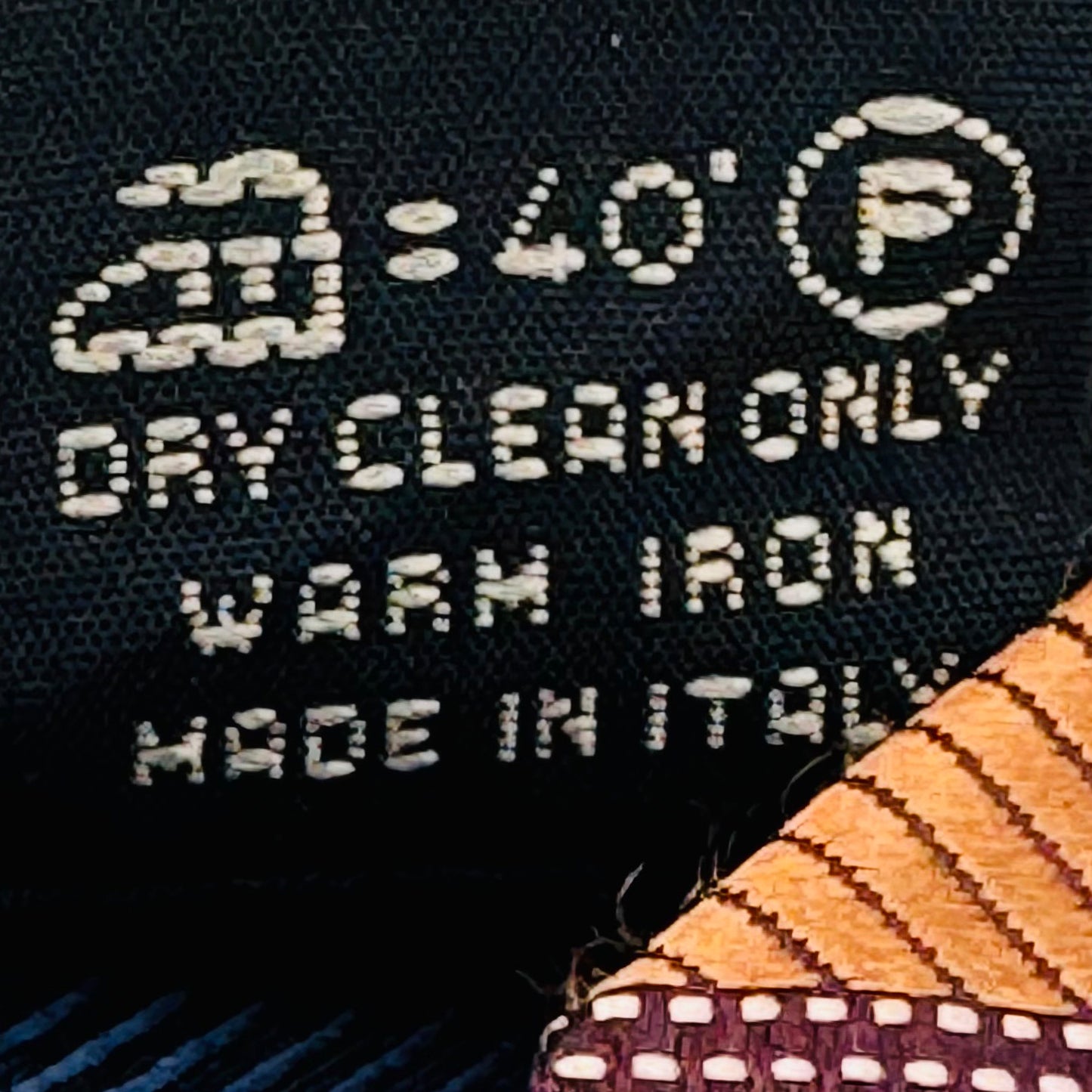 Ermenegildo Zegna Burnt Orange 'Diagonal Stripes' Tie (Size Regular)