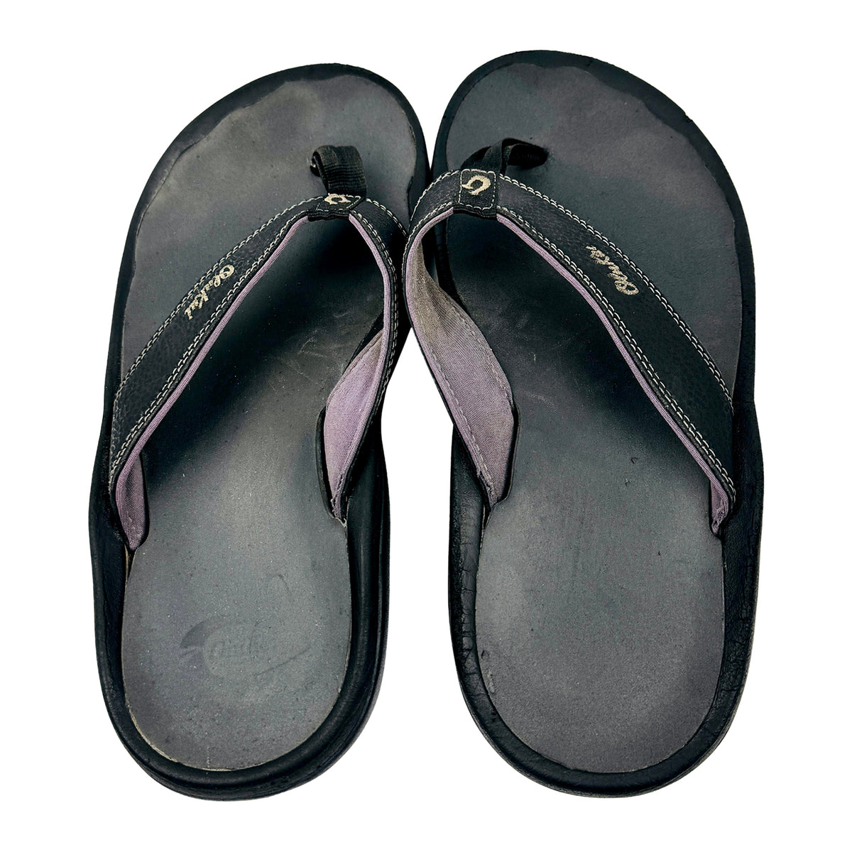 OluKai Men's Ohana Black Flip Flops (Size 44) - 10110-4042
