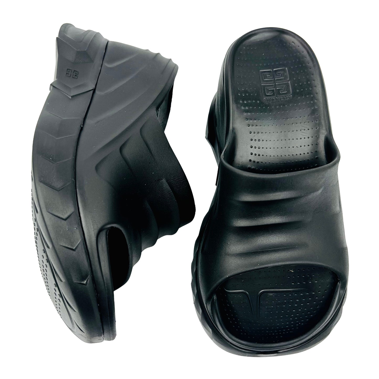 Givenchy Marshmallow Black Sandal Slippers (Size 37/37.5)