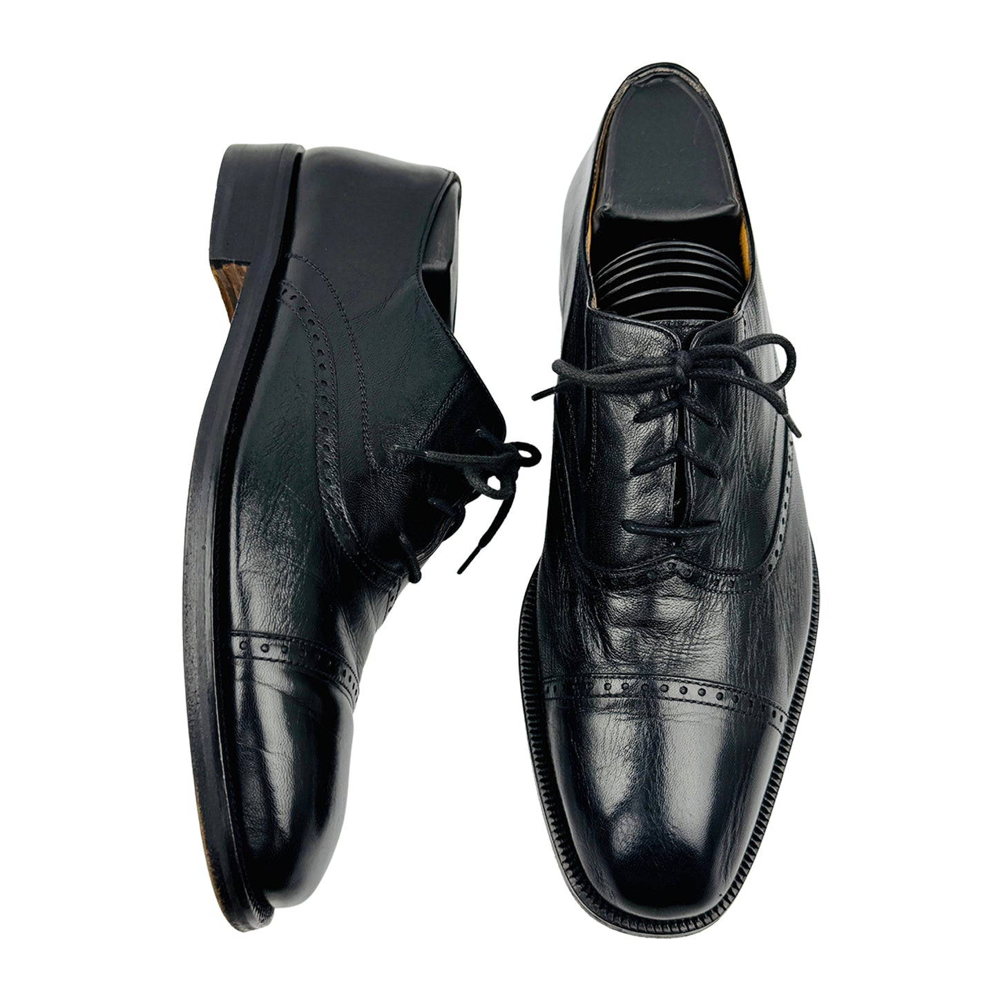 Bally Men's Black Leather Oxford Shoes (Size 41/41.5)