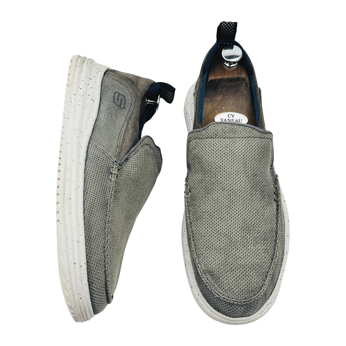 Skechers Proven - Renco 'Charcoal Grey' Shoes (Size 45) - 204568 CHAR