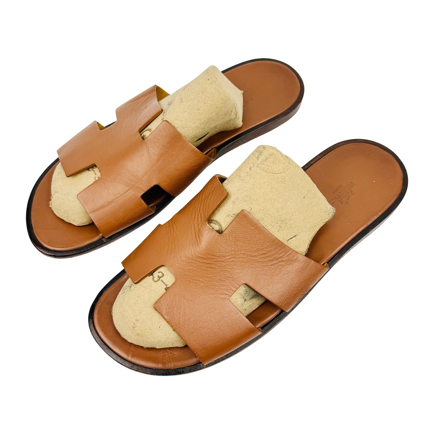 Hermès Men's Izmir Brown Sandal Slippers (Size 45)