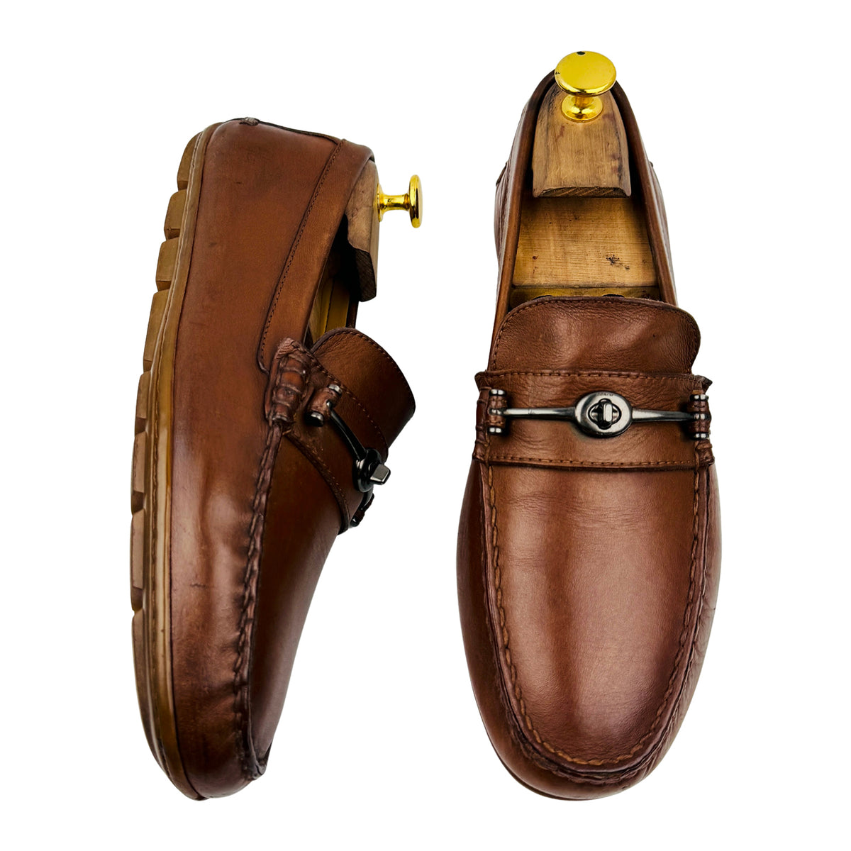 Coach Mott Driver Brown Loafers (Size 40/40.5) - FG2984