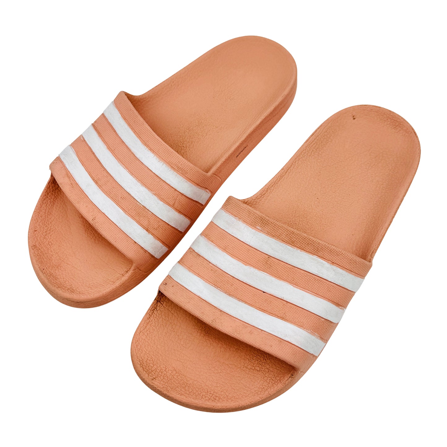 Adidas Adilette Aqua 'Peach' Foam Slides (Size 39)