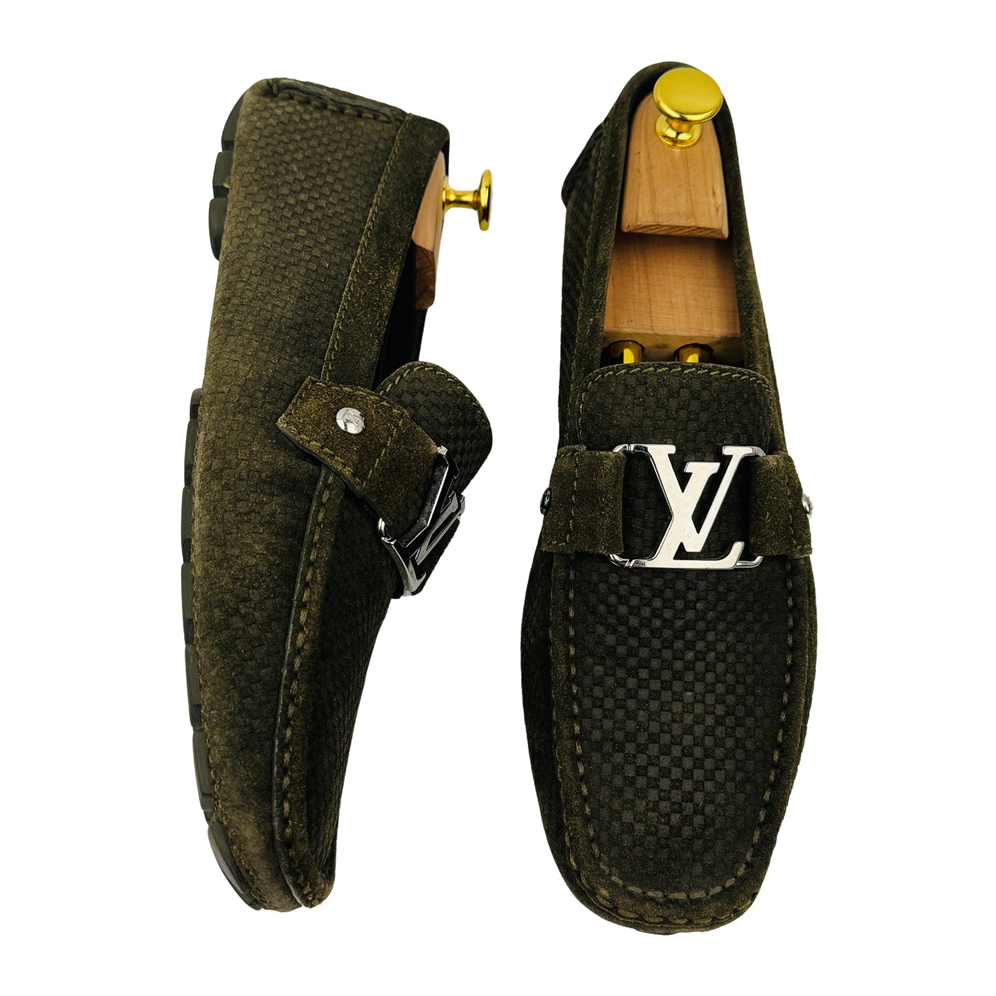Louis Vuitton Monte Carlo 'Olive Green' Loafers (Size 42/42.5)