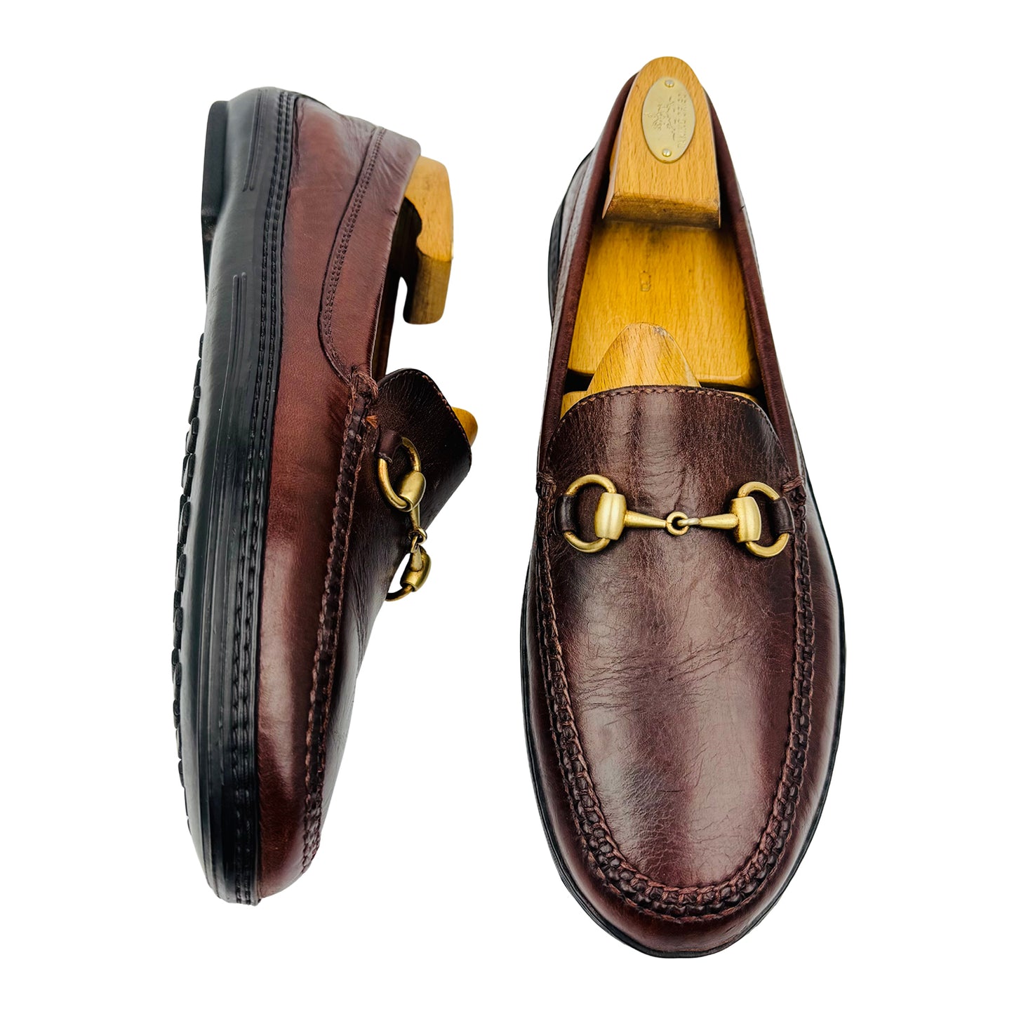 Gucci Men's Brown Horsebit Driving Loafer (Size 42.5)