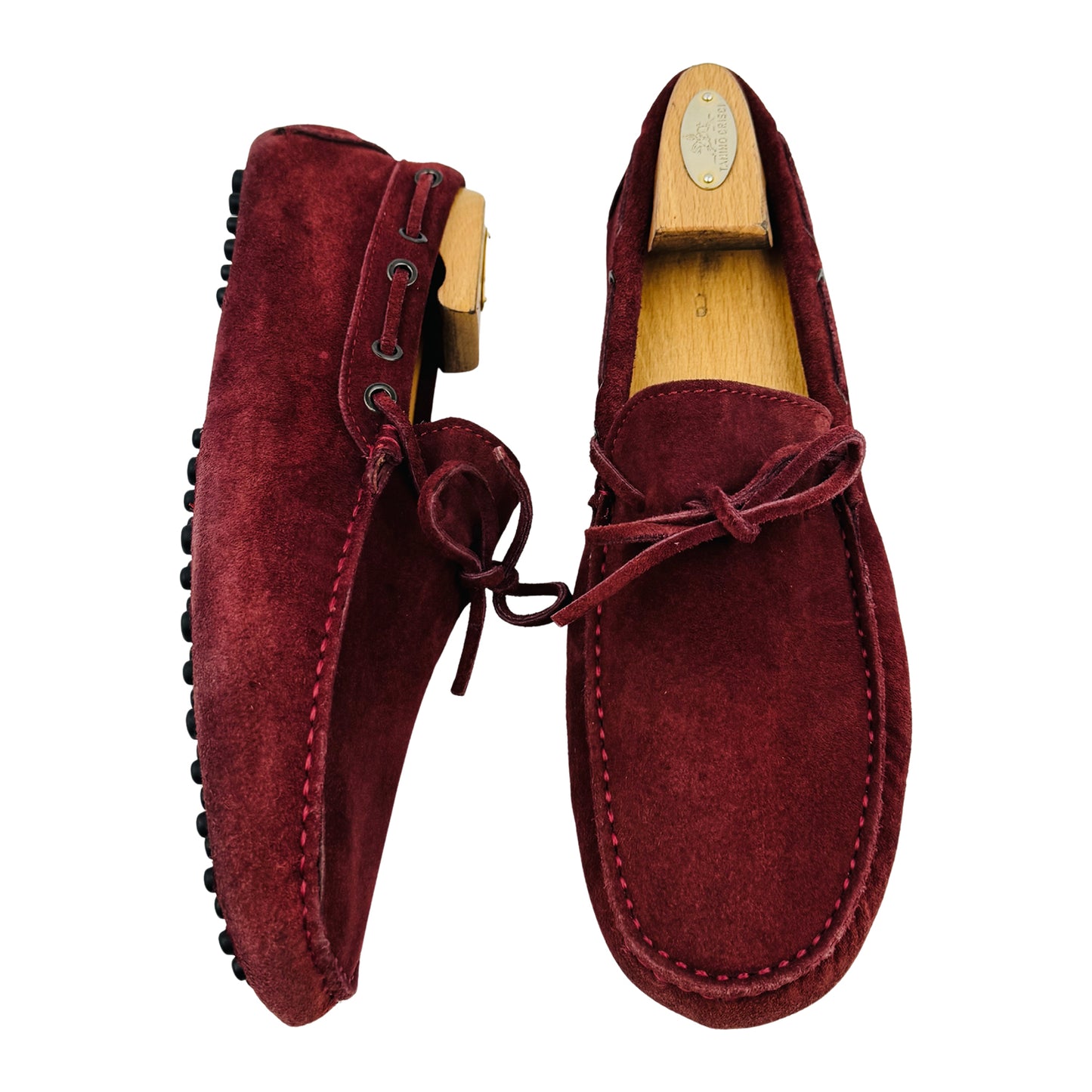 Emporio Armani Men's Red Driving Loafers (Size 43)