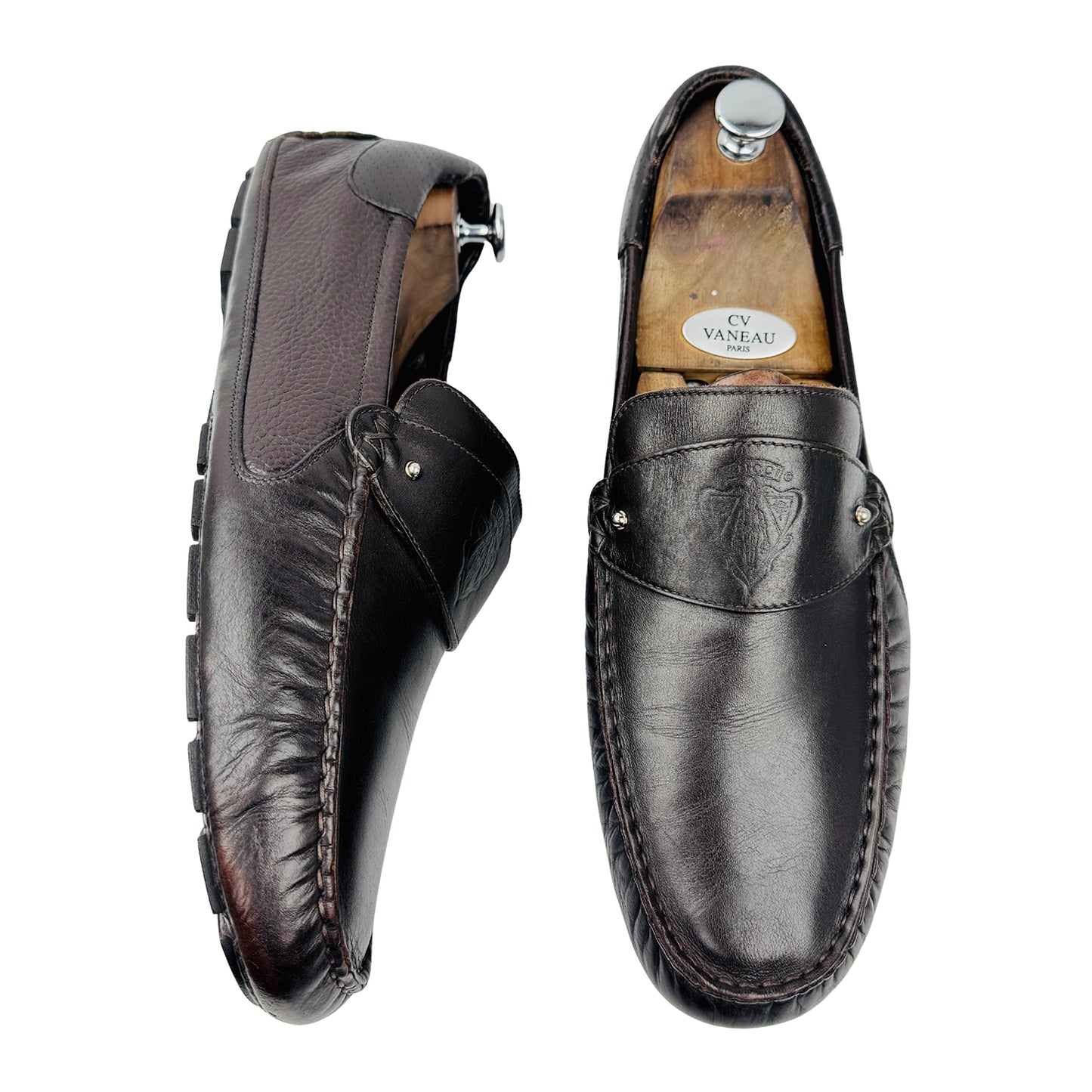 Gucci Men's Brown Leather Loafers (Size 44/44.5)