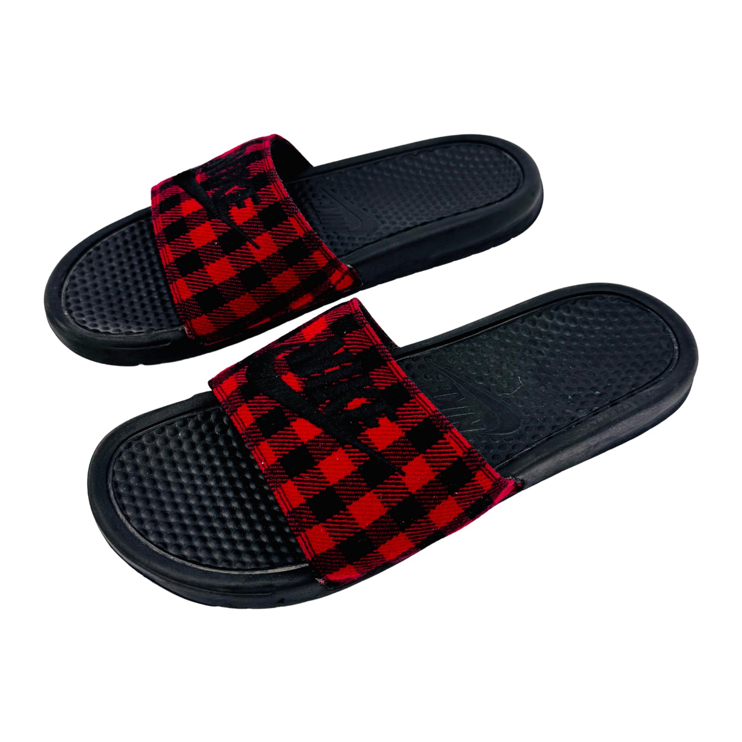 Left Side image of Nike Benassi JDI Se Txt 1 Men's Slippers (Size 46) - Ck0986-002