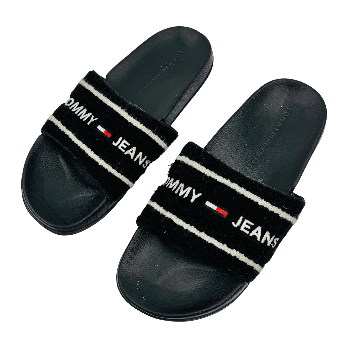 Tommy Jeans Men's Pool Black Slides (Size 41/42)