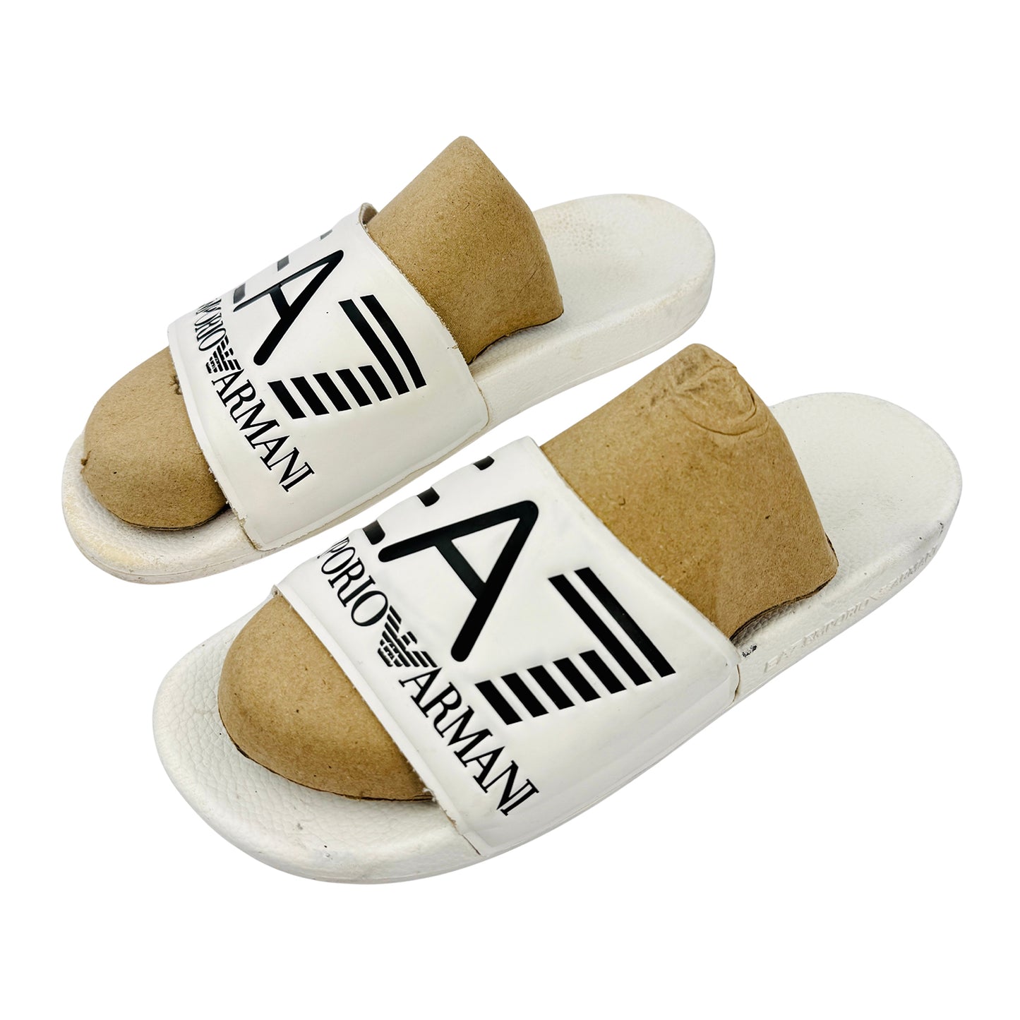 Emporio Armani EA7 Sliders with Oversized Logo Slides (Size 42/42.5) - XCP001 XCC22 00001