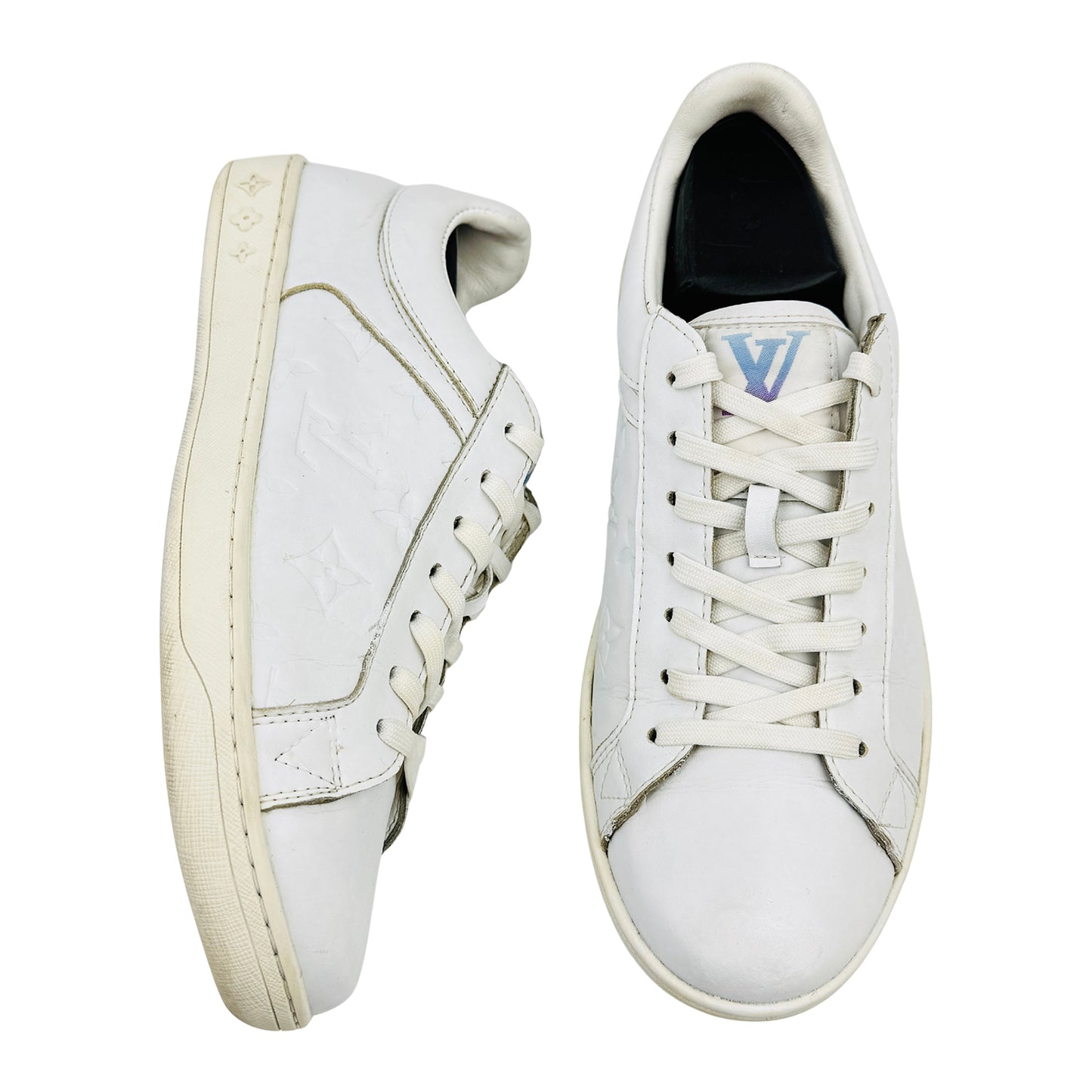 Louis Vuitton Luxembourg White Sneakers (Size 39/39.5)