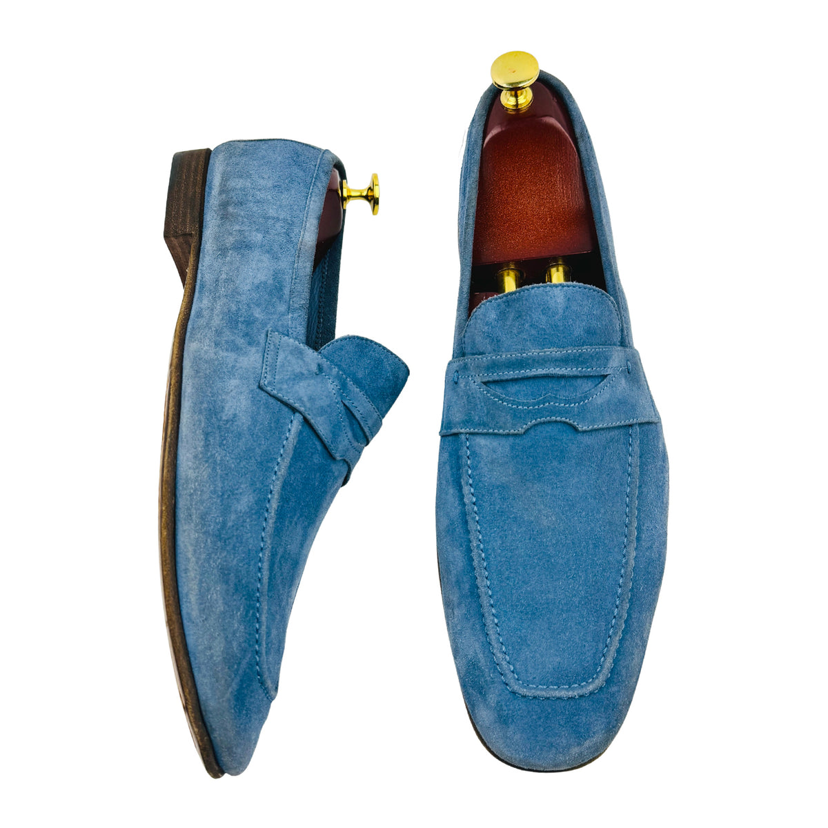 Stemar Men's Suede Penny Loafers (Size 44/44.5)