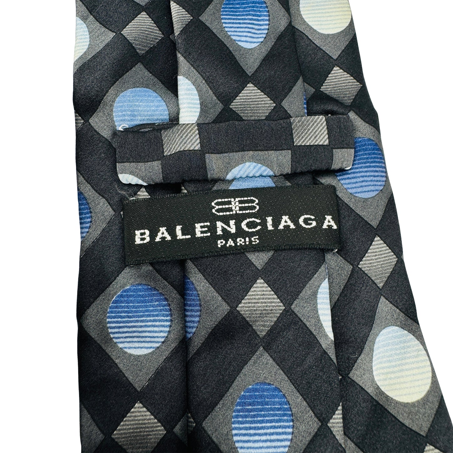 Balenciaga Black 'Geometric Pattern' Tie (Size Regular)