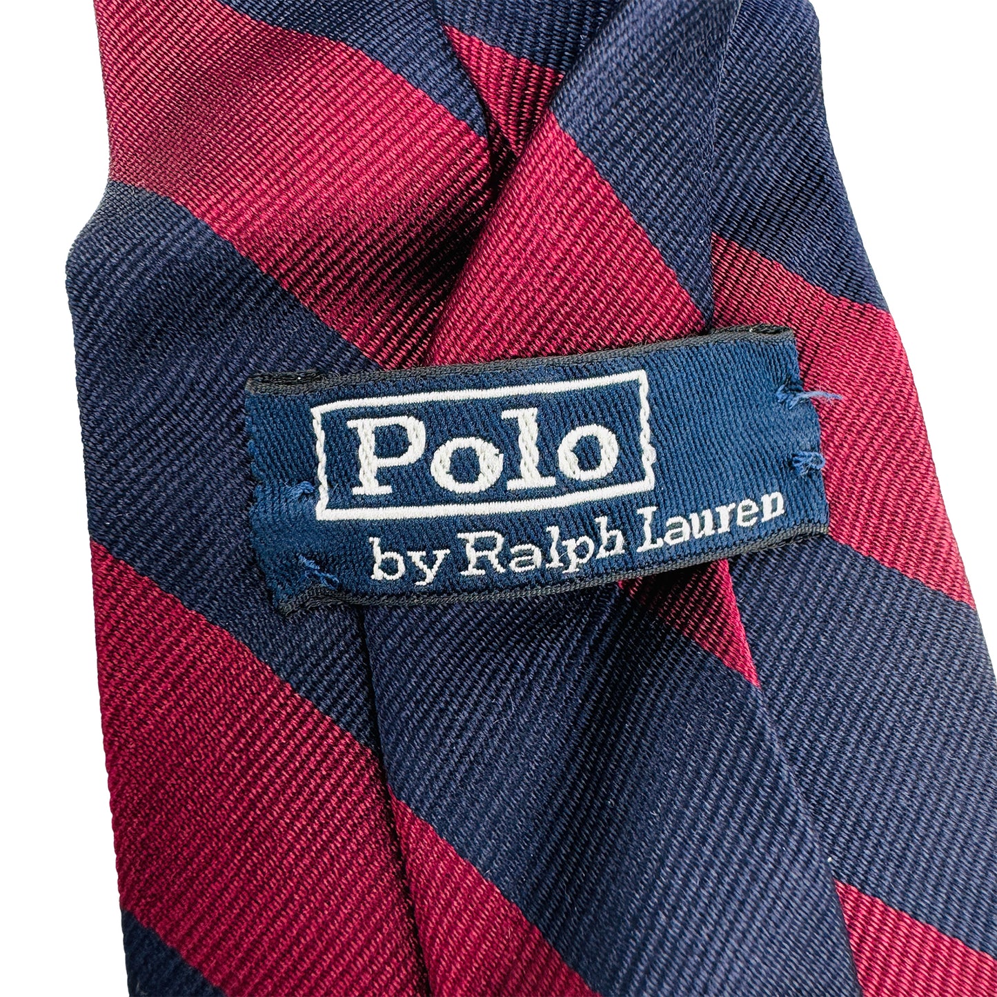 Ralph Lauren Polo Burgundy 'Diagonal Stripes' Tie (Size Regular)