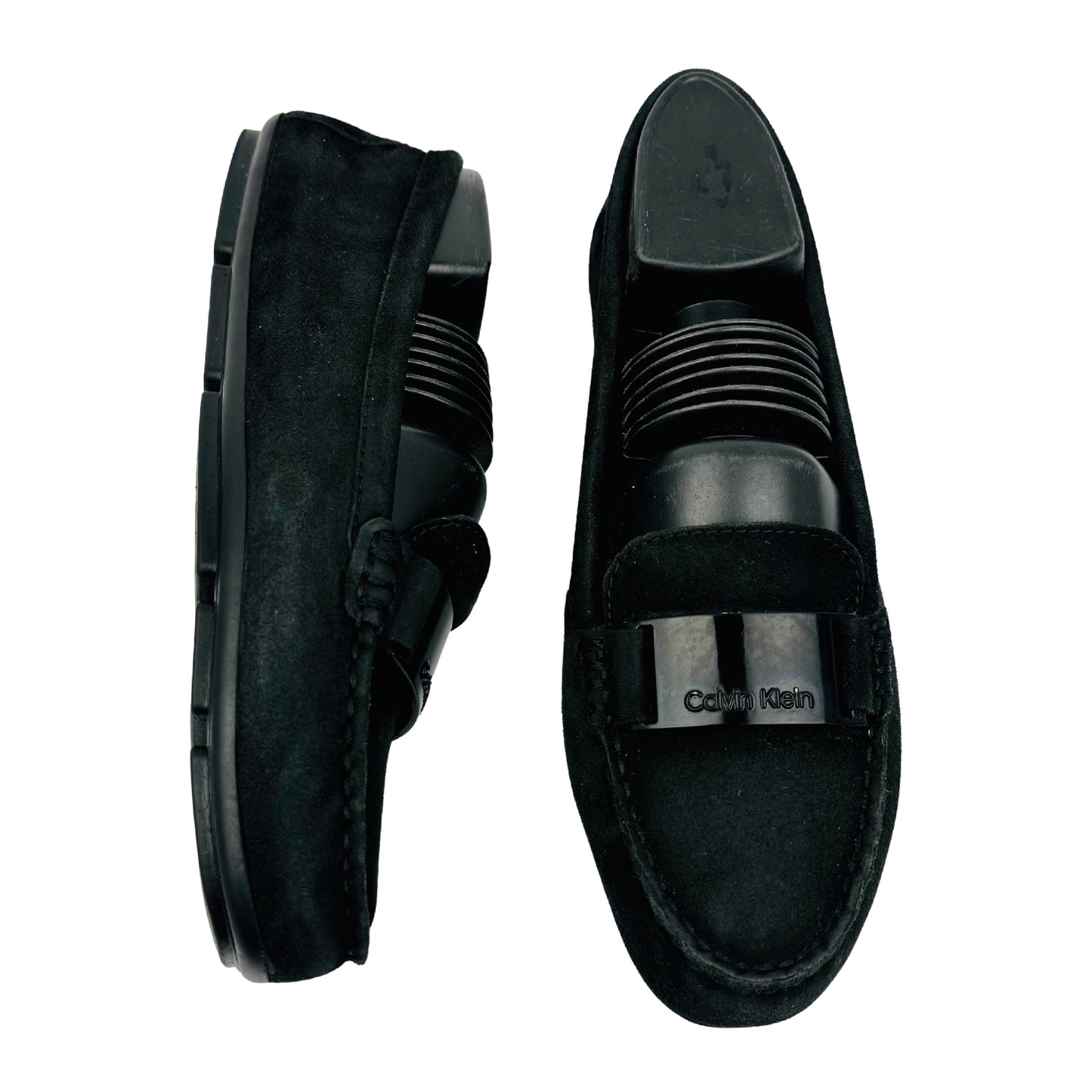 Calvin Klein Women's Black Suede Loafer (Size 38) - E8887