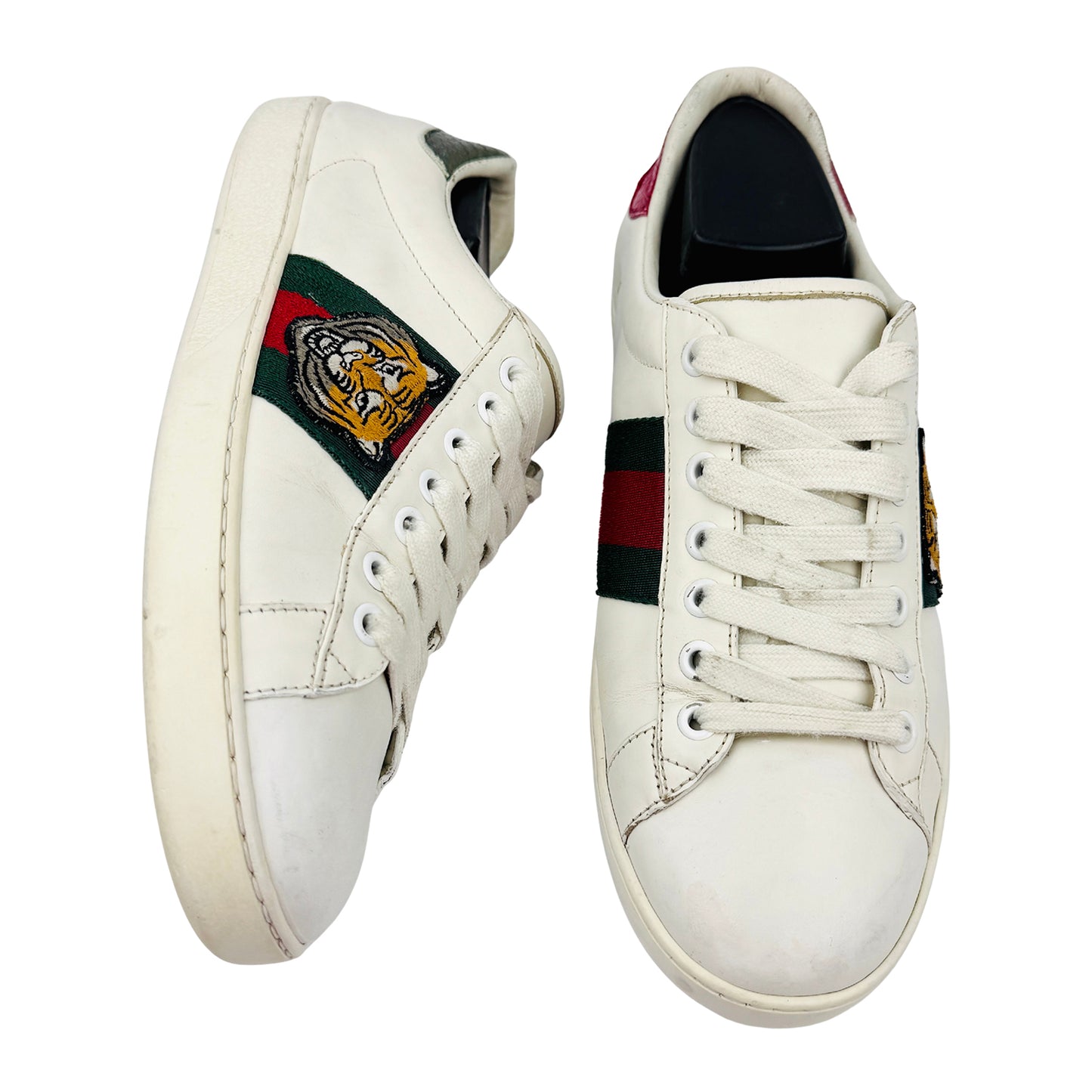 Gucci Ace Tiger Embroidered Sneakers (Size 39/39.5) - 602548