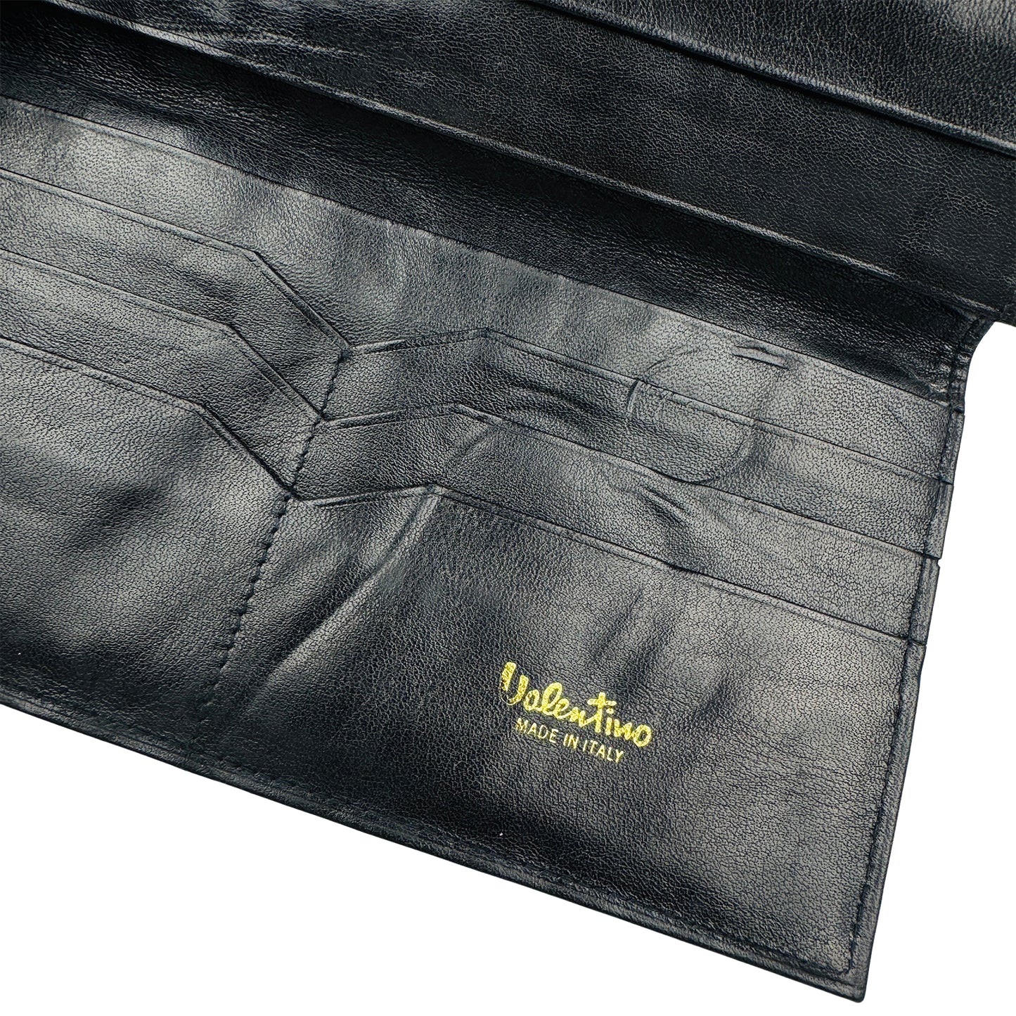 Valentino Men's Black Leather Italian Wallet