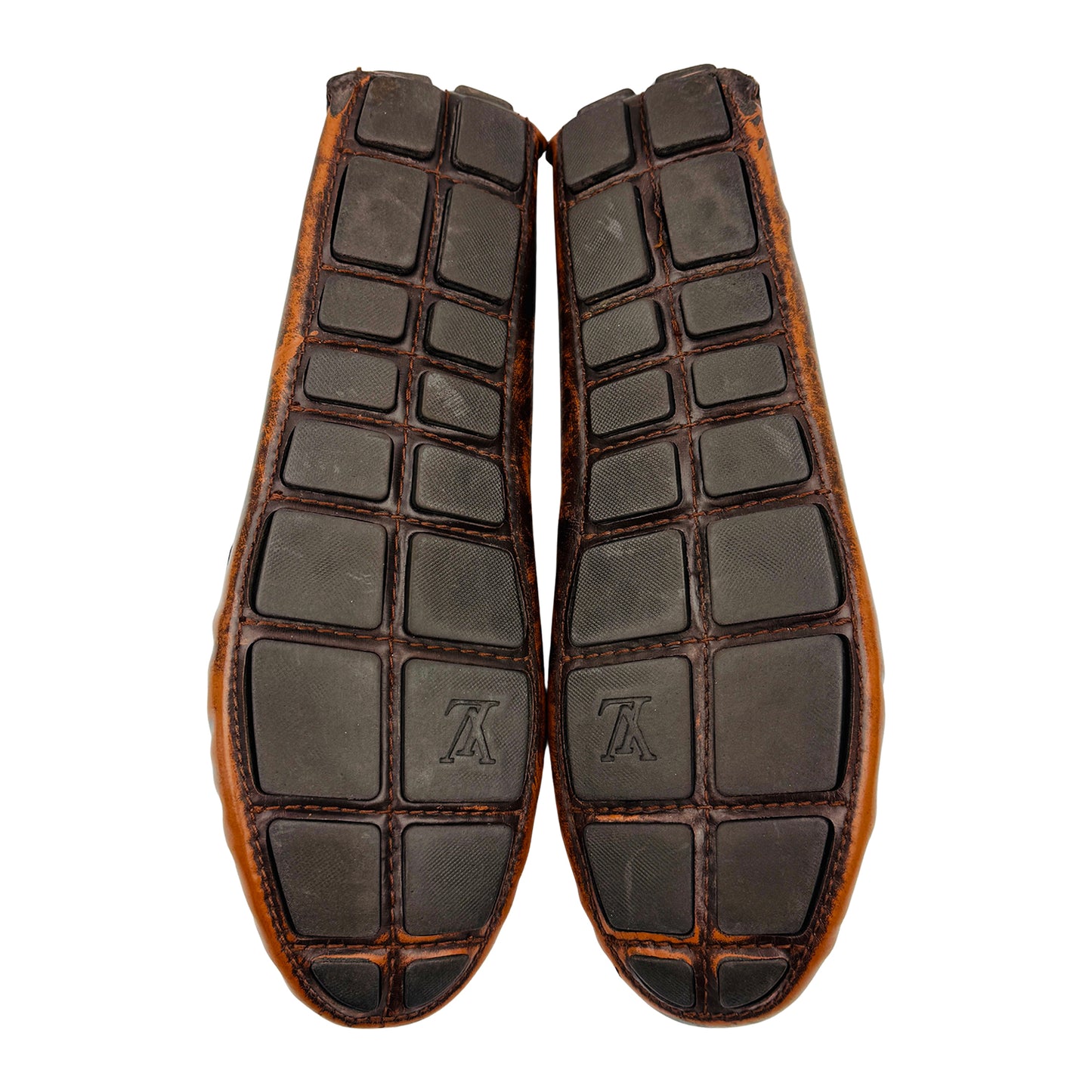 Louis Vuitton Men's Brown Two Tone Loafers (Size 43)