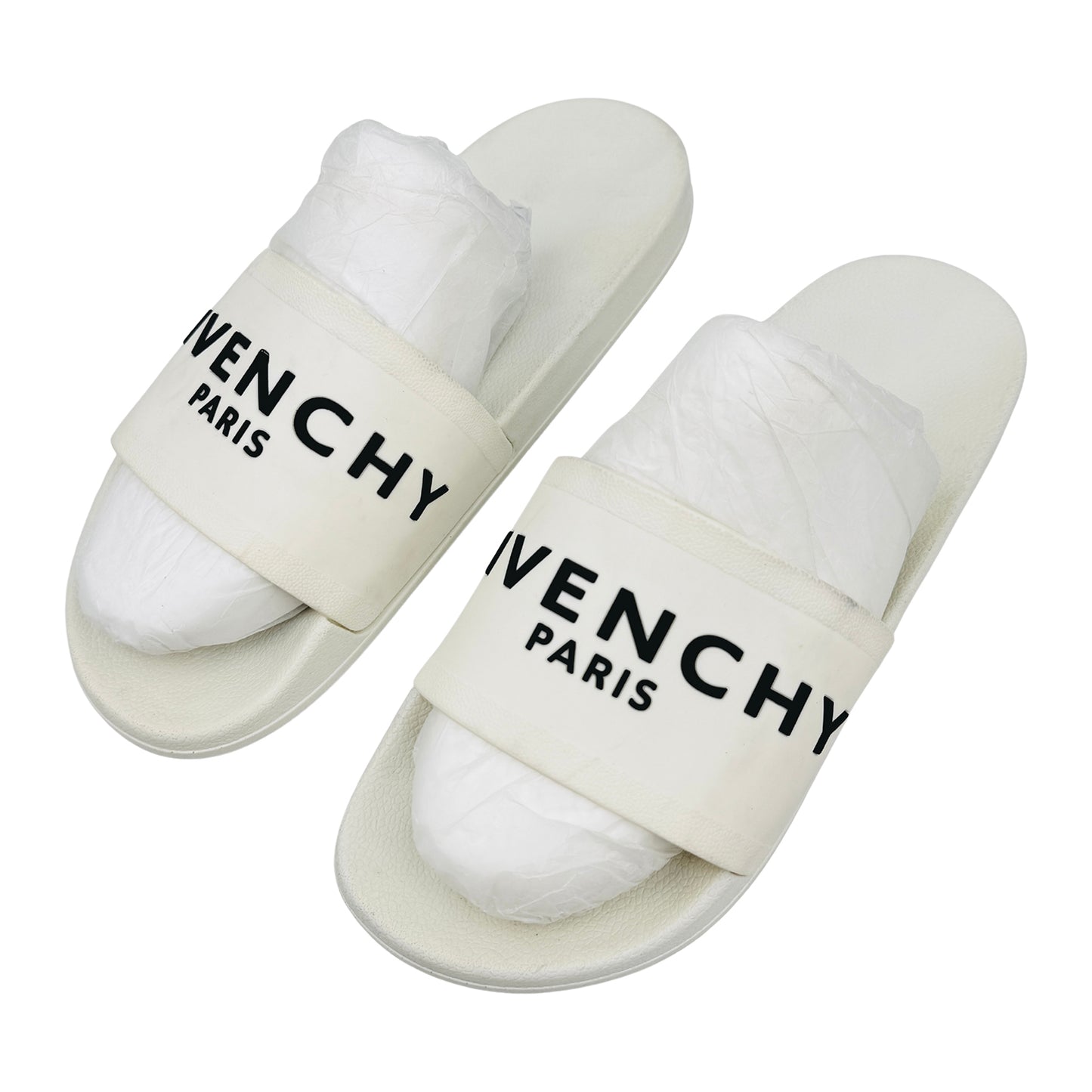 Givenchy Men's 'Black White' Slides (Size 43) - BH300HH0EL-100